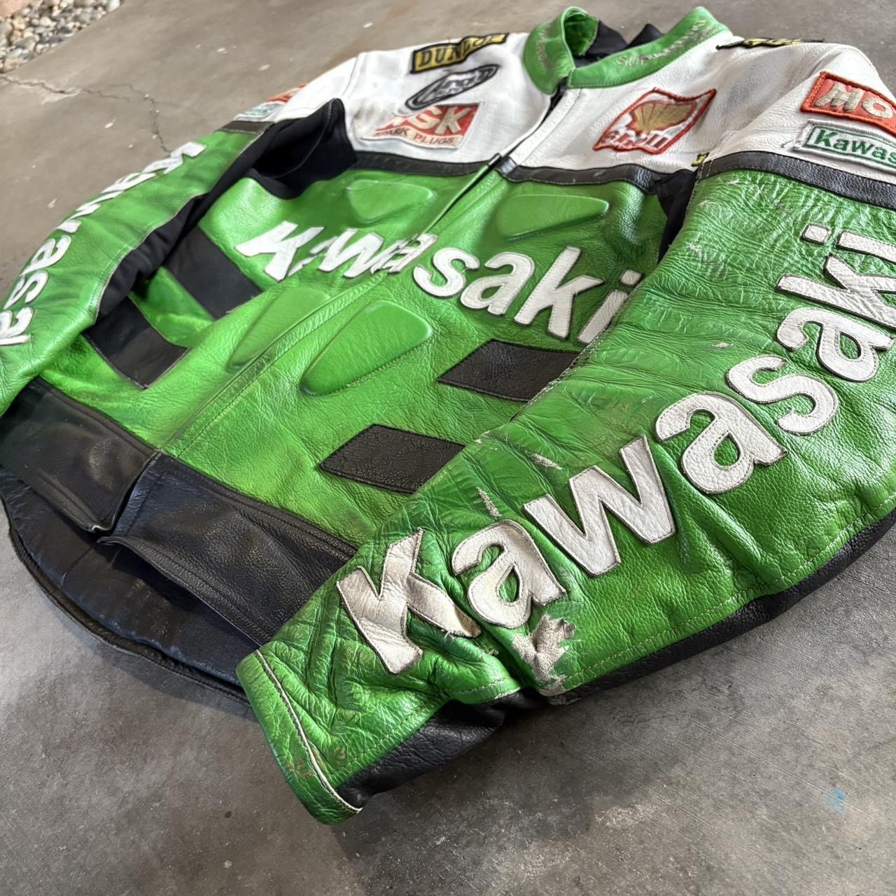 Other Kawasaki Racing Moto Jacket Leather Size US XL / EU 56 / 4 - 3 Thumbnail