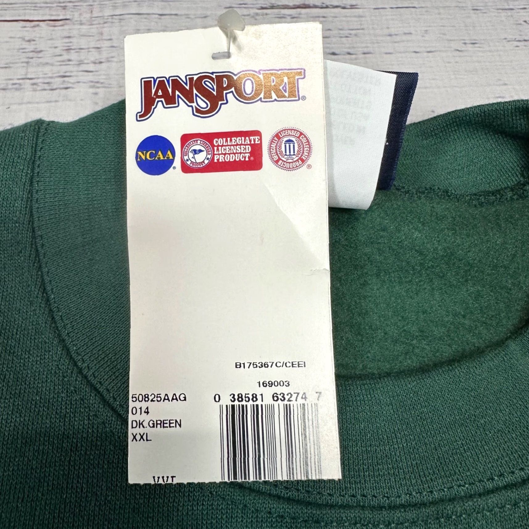 Jansport Jansport Mens University of Colorado CSU Pullover Sweatshirt 2XL Green Long Slv Size US XXL / EU 58 / 5 - 7 Thumbnail