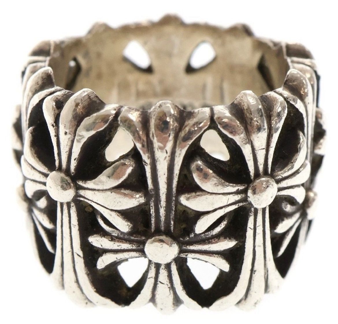 Chrome Hearts Chrome Hearts Cemetery Cross Silver Ring Size ONE SIZE - 3 Thumbnail