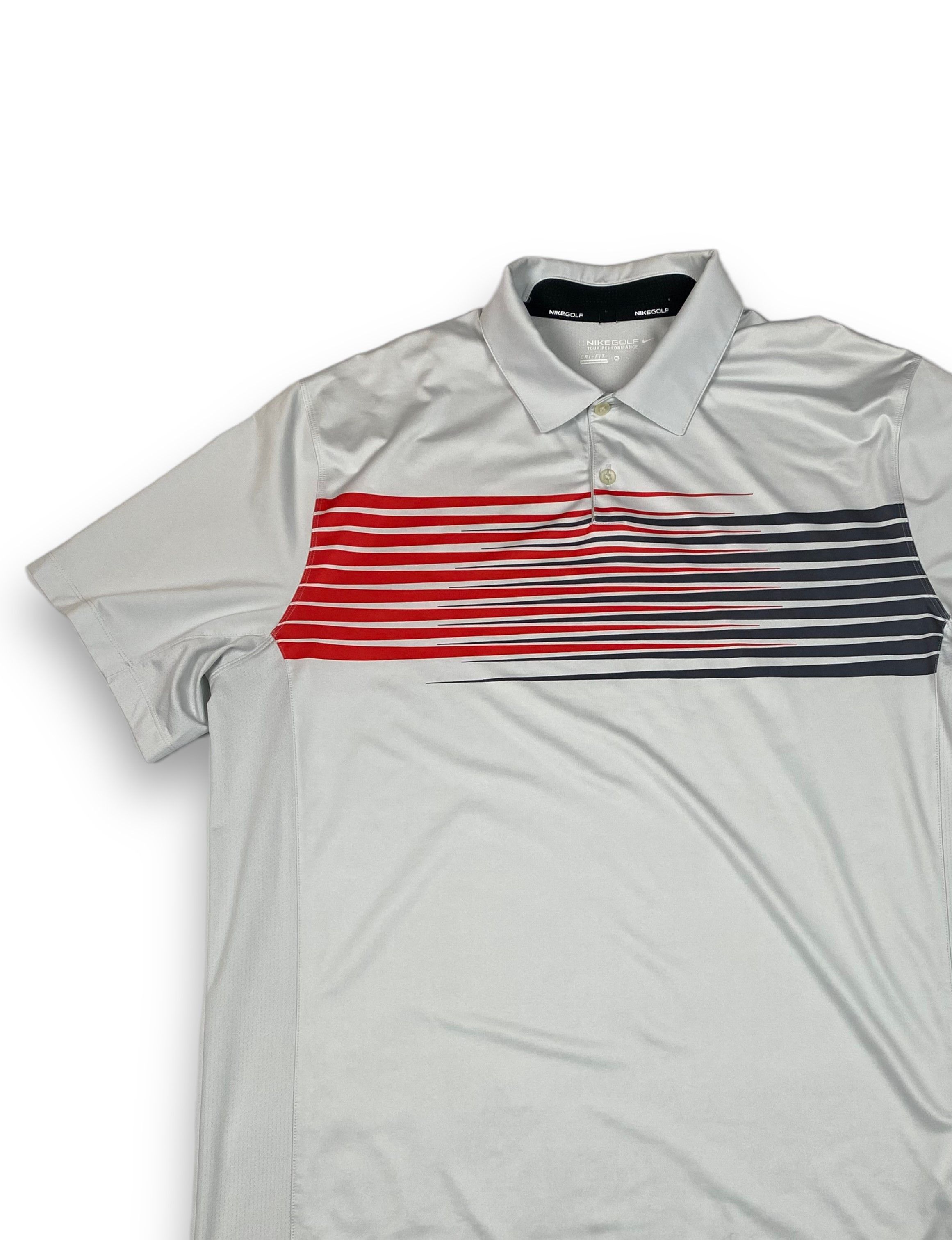 Nike Vintage NIKE GOLF Crazy Grey Polo Shirt M766 Size US XL / EU 56 / 4 - 3 Thumbnail