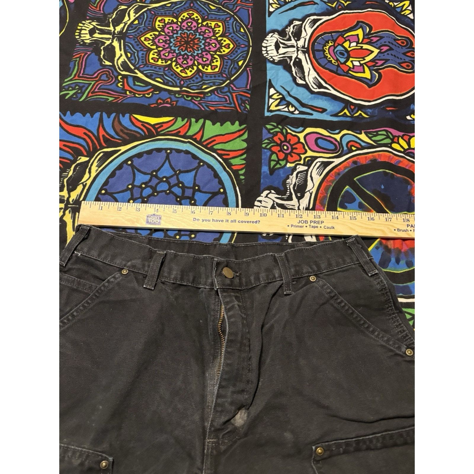 Vintage carhartt doubleknee black rare small distressed Pant 33 X 34 Size US 33 - 10 Thumbnail