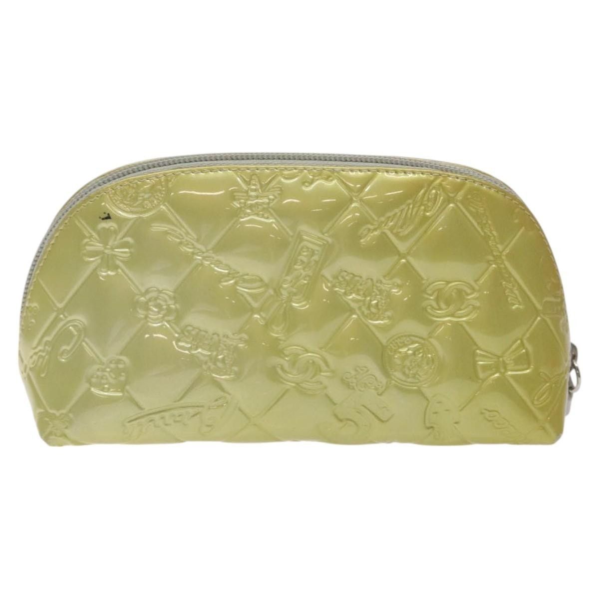 Chanel Chanel Pouch Enamel Silver CC Size ONE SIZE - 2 Thumbnail