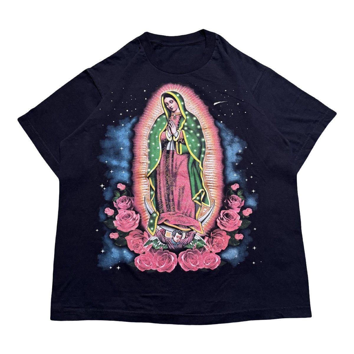 Other Vintage Y2K Praying Virgin Mary Religious Shirt Black L Size US L / EU 52-54 / 3 - 1 Thumbnail