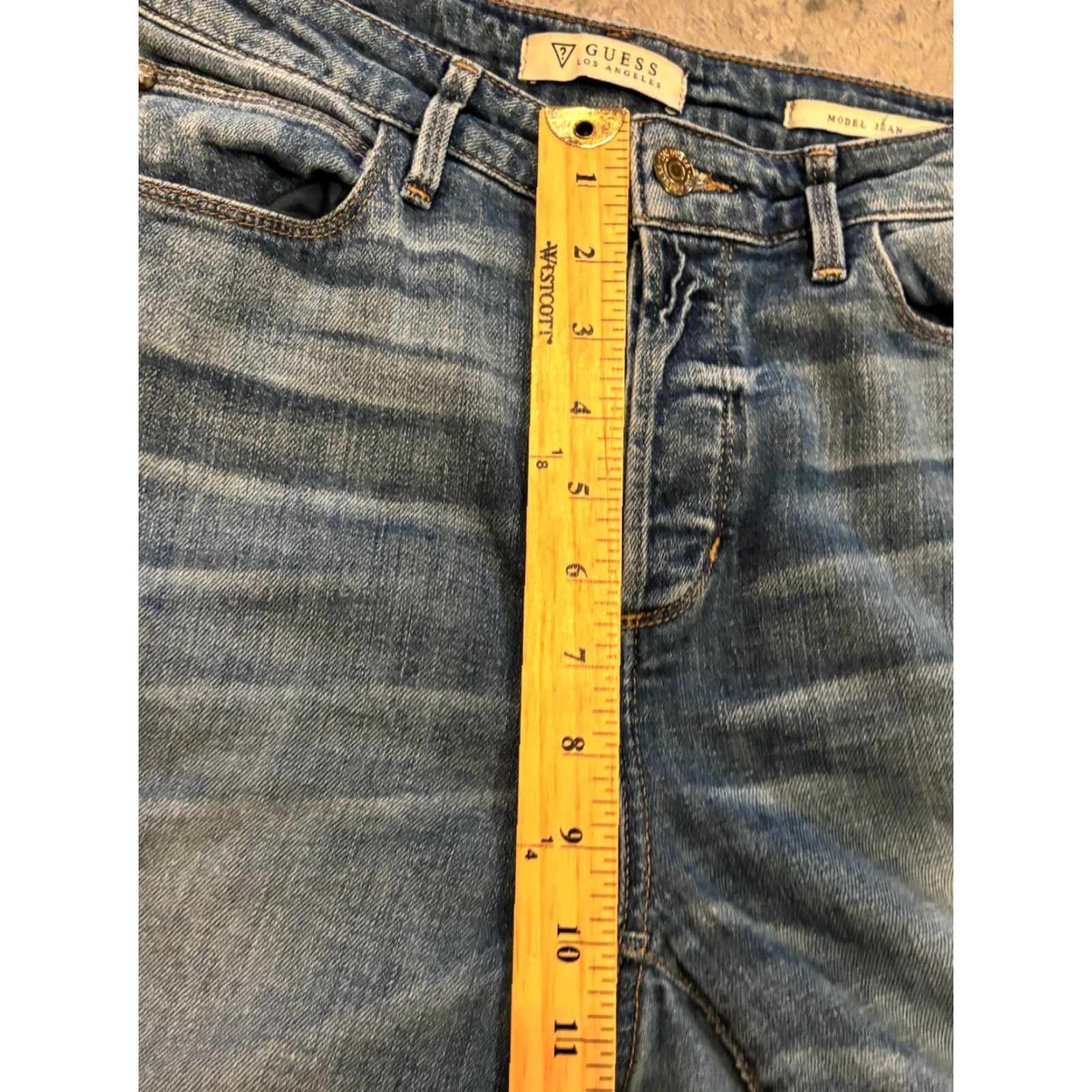 Guess VINTAGE Guess Jeans Womens 29 Model Jean Blue Denim Bootcut Button Fly Rodeo Western Shirt Pants Jeans? Size 29" - 6 Thumbnail