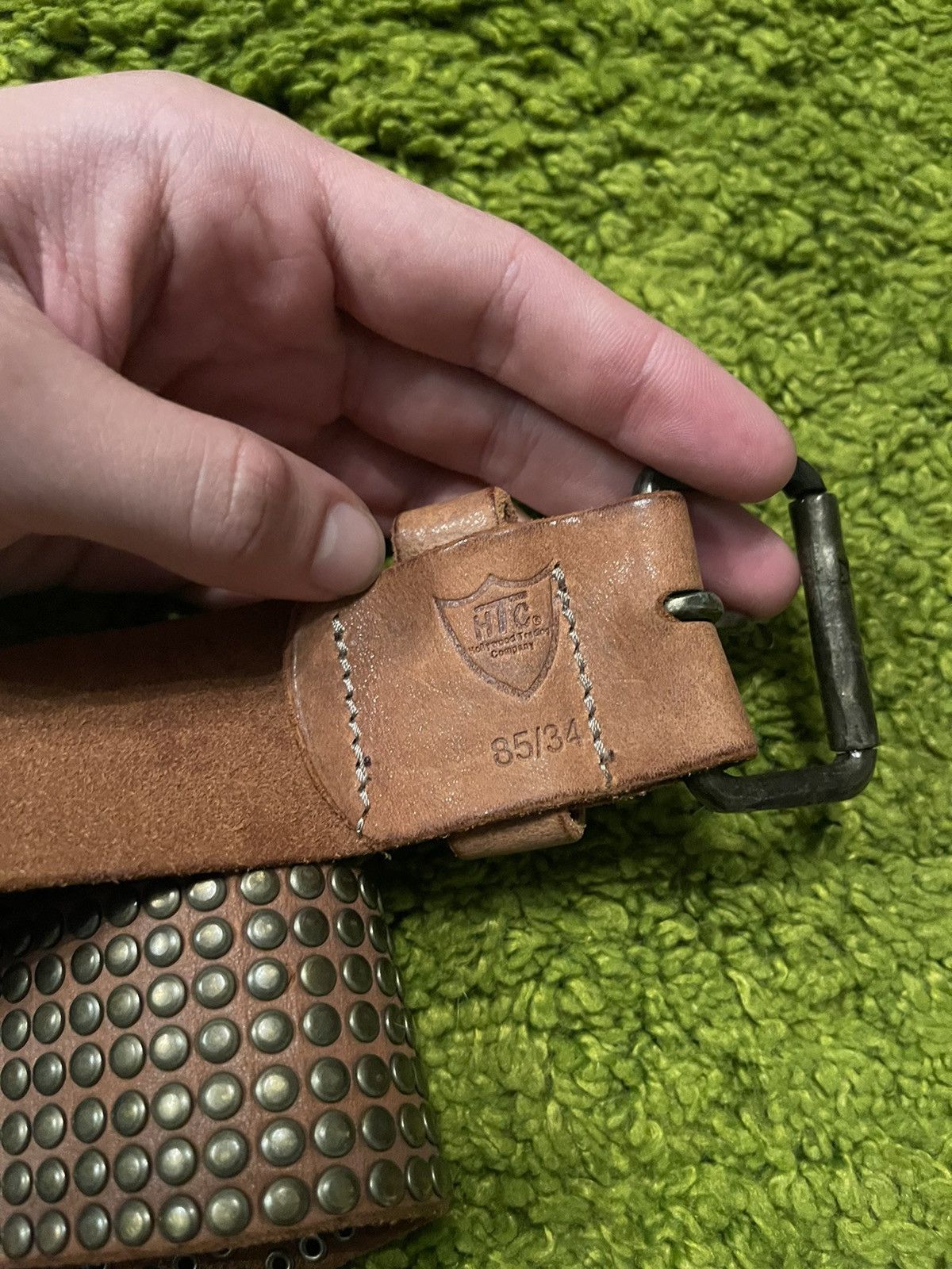 Cowboy Equipment × Genuine Leather × Hollywood Trading Company HTC Hollywood Trading Company real leather belt Size 30 - 5 Thumbnail