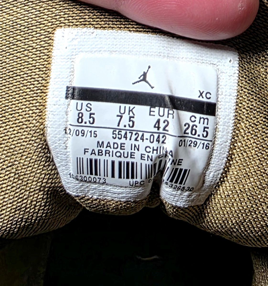 Jordan Brand Nike X Air Jordan 1 Mid Black Retro OG 2015 554724-042 8.5 Size US 8.5 / EU 41-42 - 11 Thumbnail