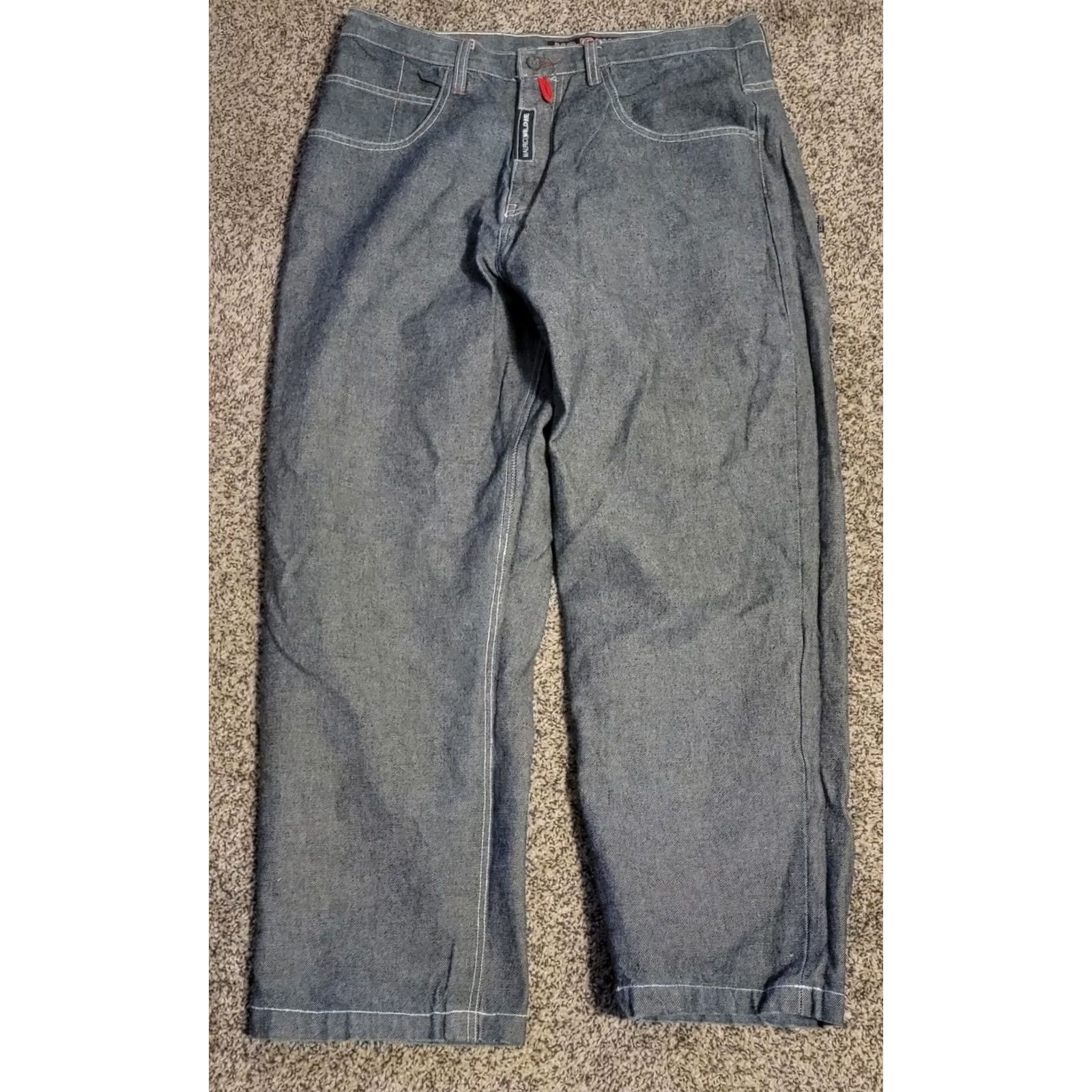 Vintage VINTAGE Maurice Malone Mens Jeans Blue Denim Hip Hop 38 32x28 Straight MoJeans Mens Size US 32 / EU 48 - 3 Thumbnail