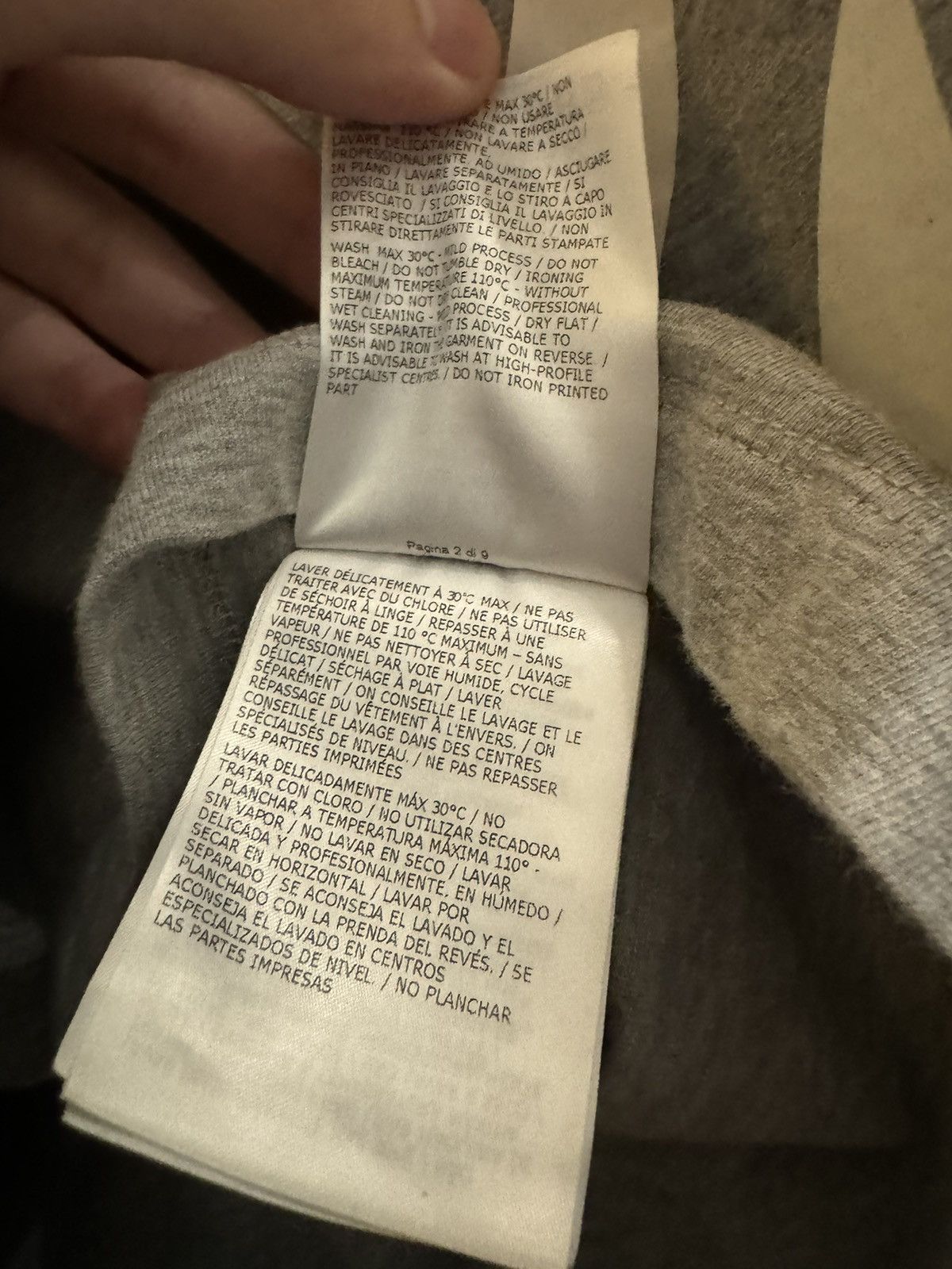 Moncler × Off-White Diagonals L/S Tee Size US S / EU 44-46 / 1 - 8 Thumbnail