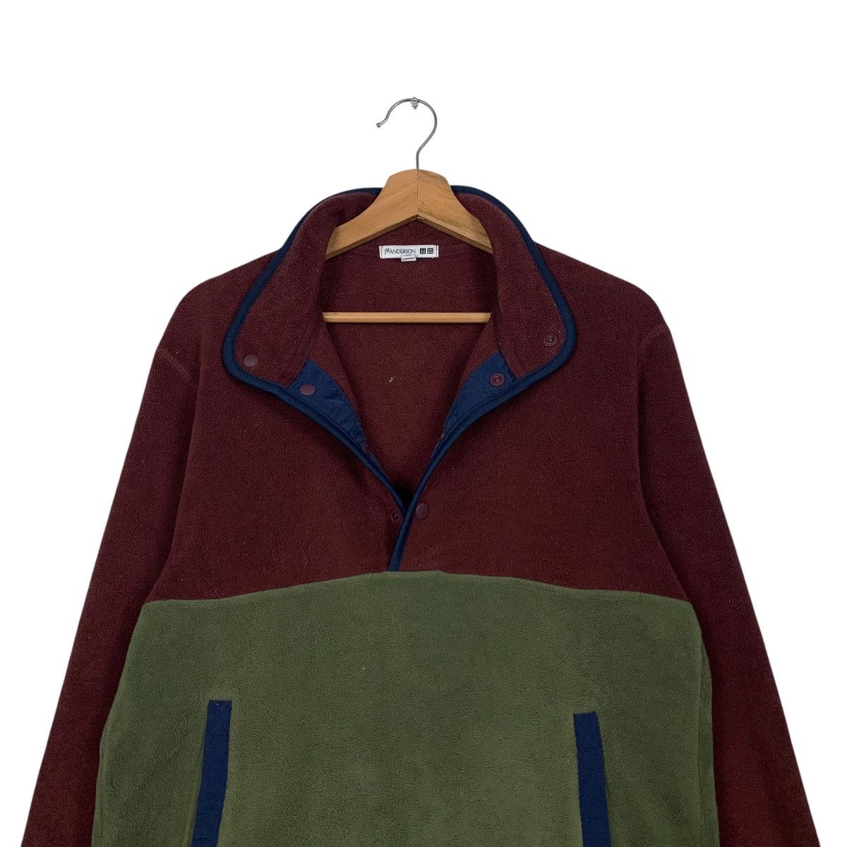 JW Anderson × Uniqlo UNIQLO JW ANDERSON Half Button Colorblock Fleece #2553-C115 Size US M / EU 48-50 / 2 - 10 Thumbnail