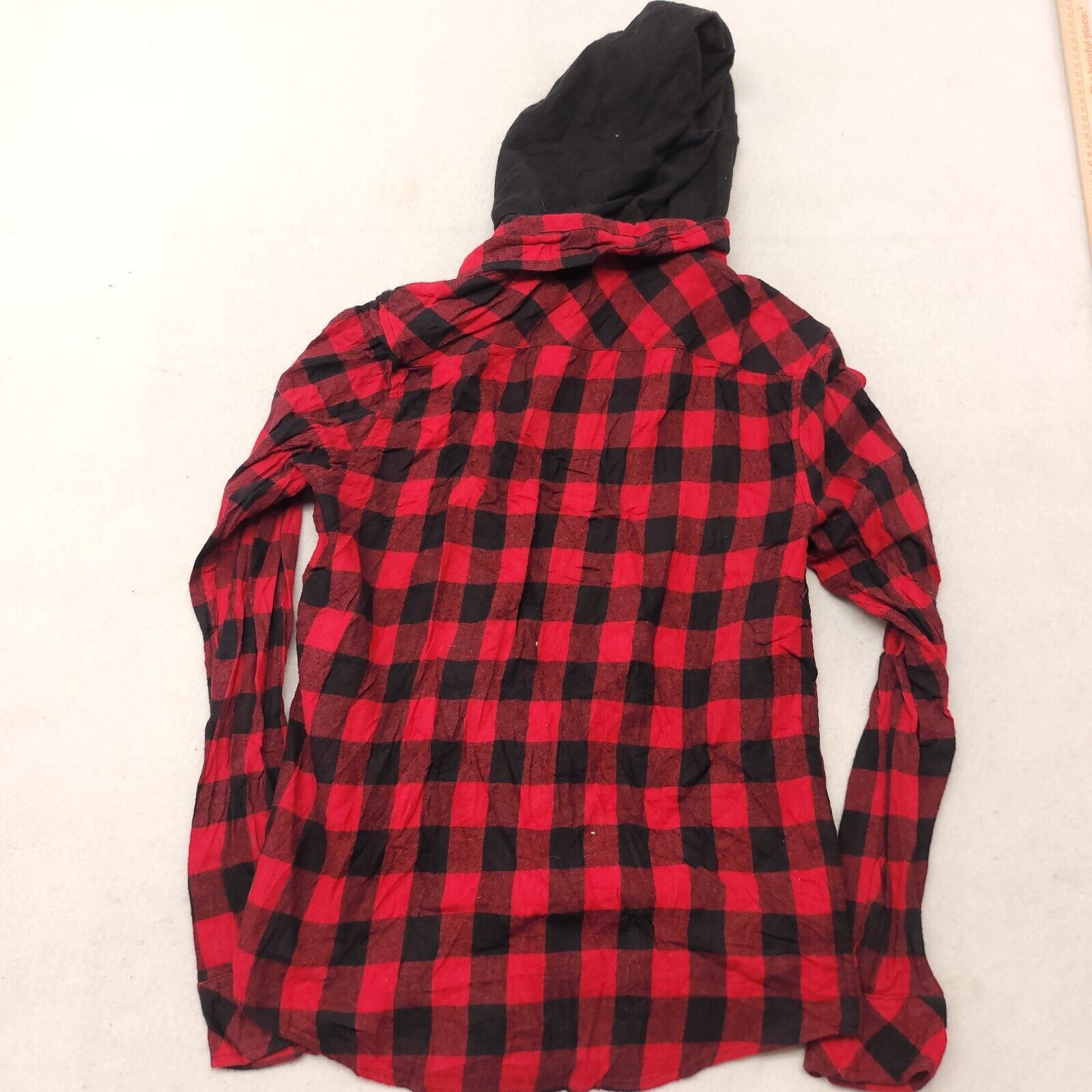 Nomad Nomad Casual Button Up Hoodie Mens Size Small S Red Plaid Size US S / EU 44-46 / 1 - 10 Thumbnail