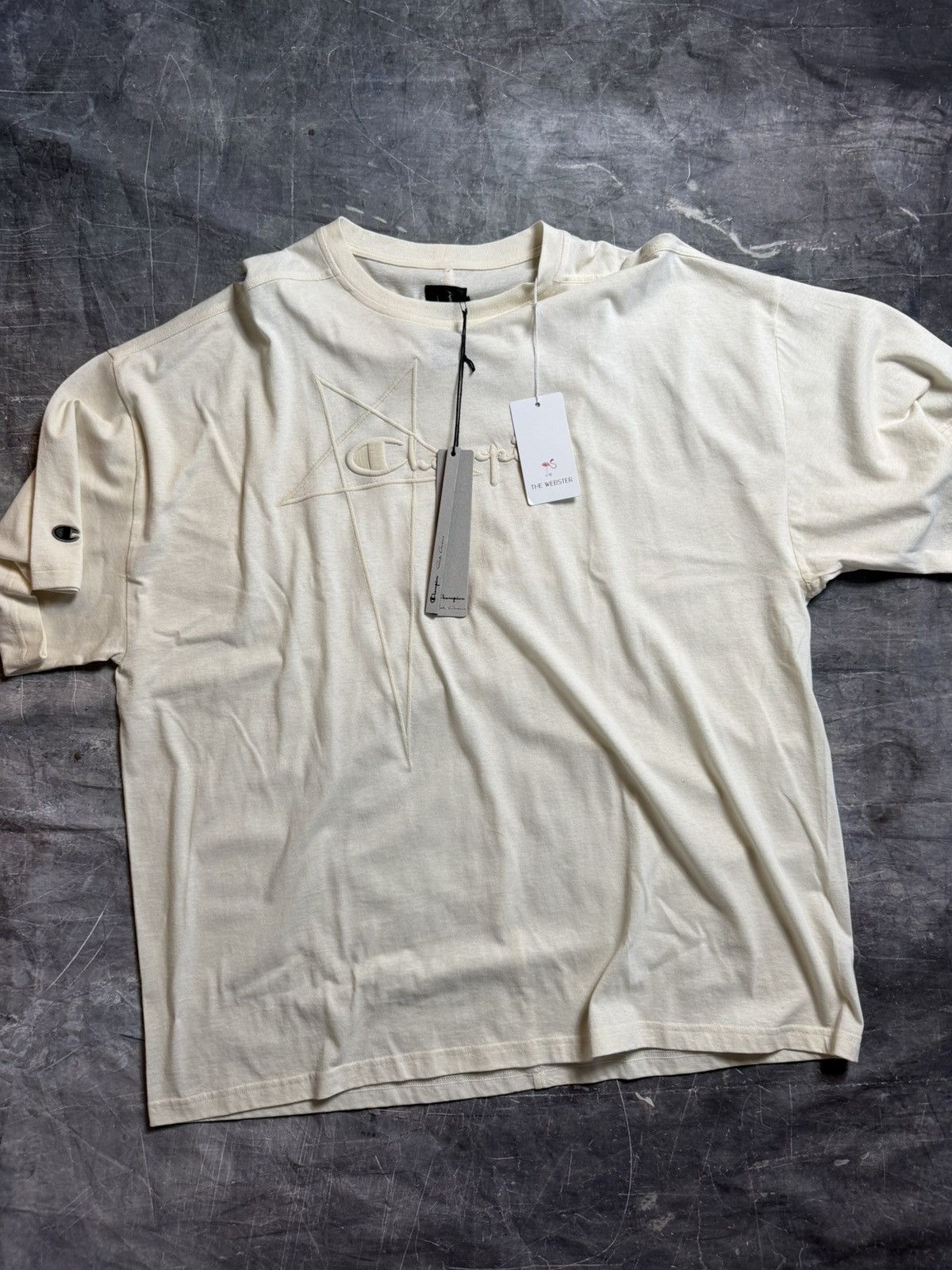 Rick Owens Champion Pentagram Logo Oversized T-Shirt