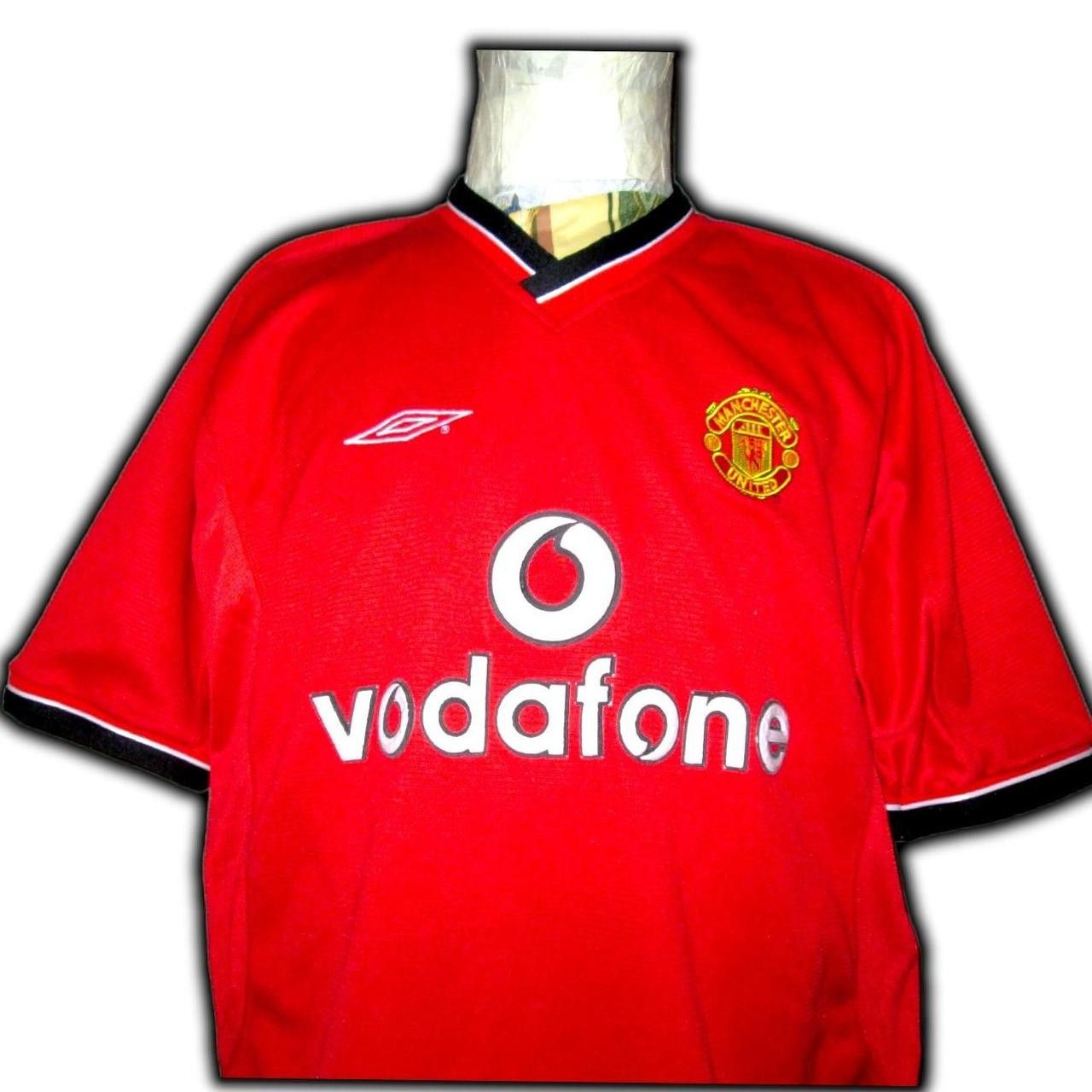 Umbro Manchester united 2000 2001 2002 Home shirt jersey Size US L / EU 52-54 / 3 - 1 Thumbnail