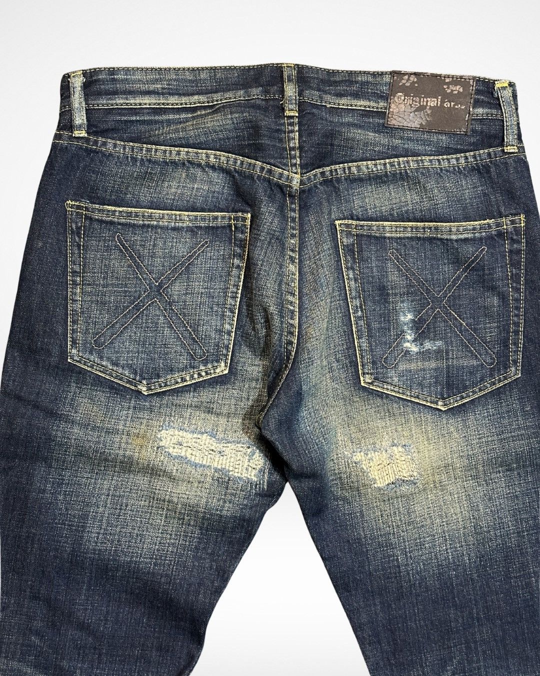 Kaws × Medicom Toy × Original Fake SS11 Straight Leg Reworked Chomper Denim Size US 34 / EU 50 - 7 Thumbnail