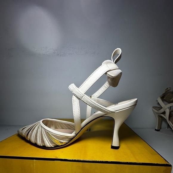 Fendi FENDI Leather Mesh Accents Slingback Pumps","description":"F Size US 6 / IT 36 - 2 Thumbnail