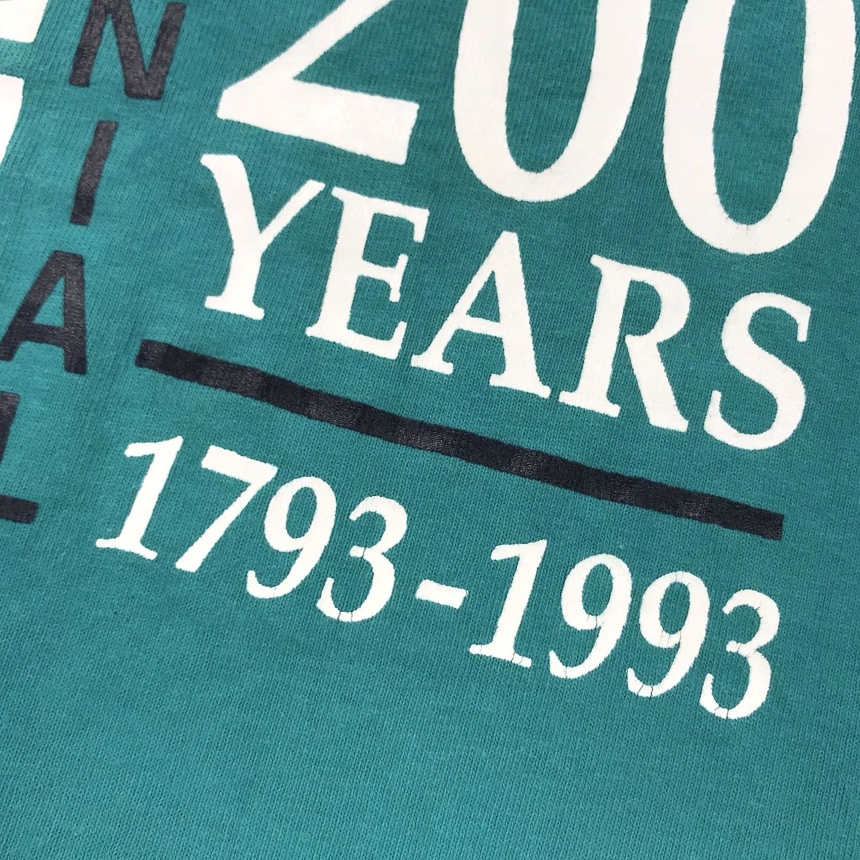 Fruit Of The Loom VINTAGE 90s Single Stitch Anderson Bicentennial Graphic T-shirt Medium Unisex Adults XS? Size US M / EU 48-50 / 2 - 7 Thumbnail