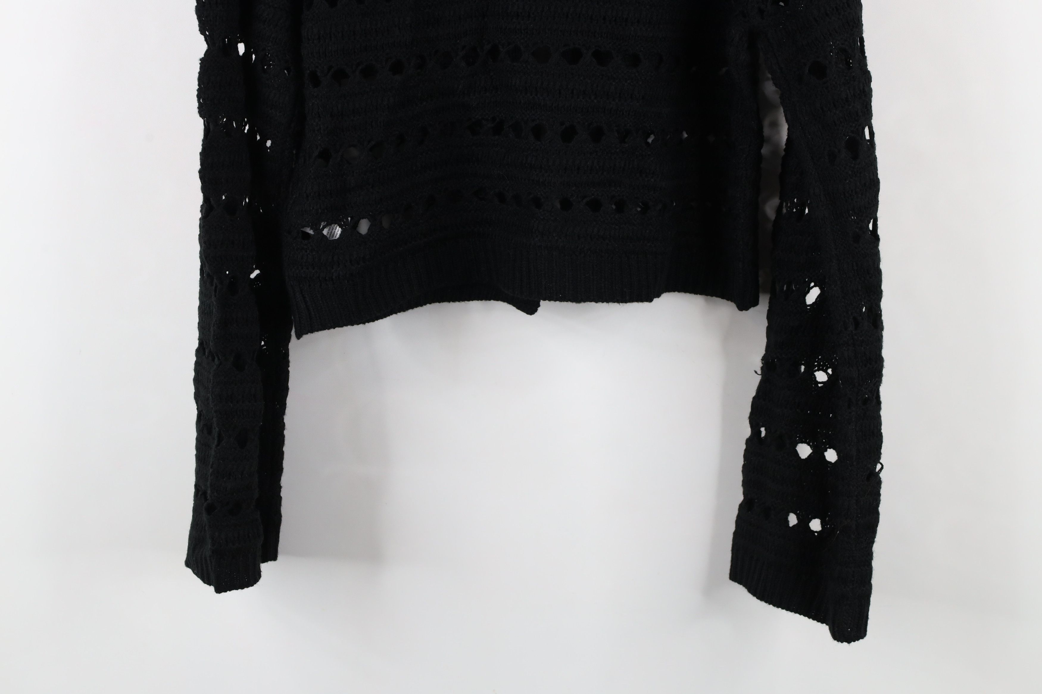 Vintage Vintage Y2K Baby Doll Cropped Crochet Cardigan Sweater Size L / US 10 / IT 46 - 12 Thumbnail