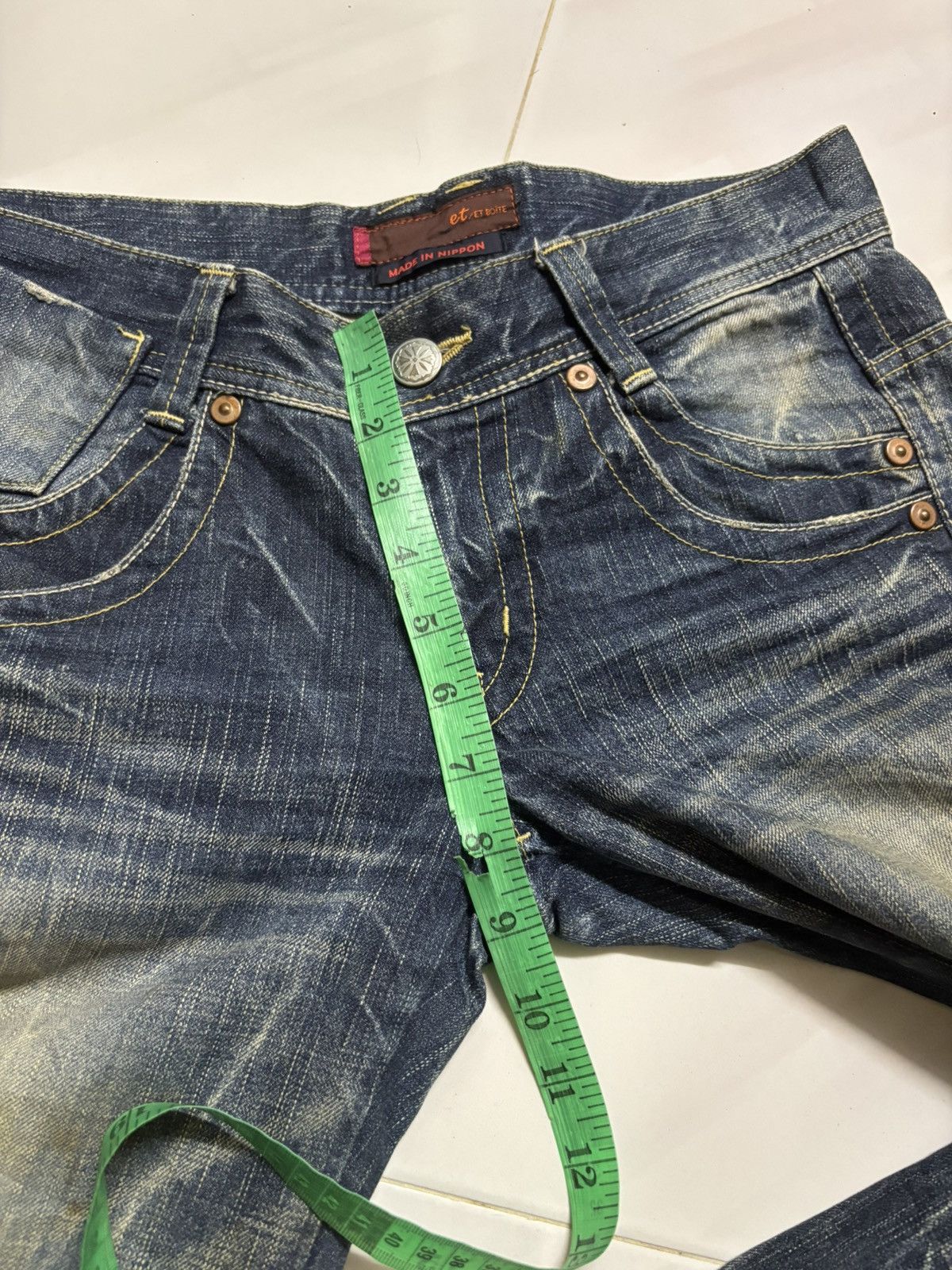 Japanese Brand sick flare rusty et boite japanese denim punk grunge Size US 31 - 18 Thumbnail