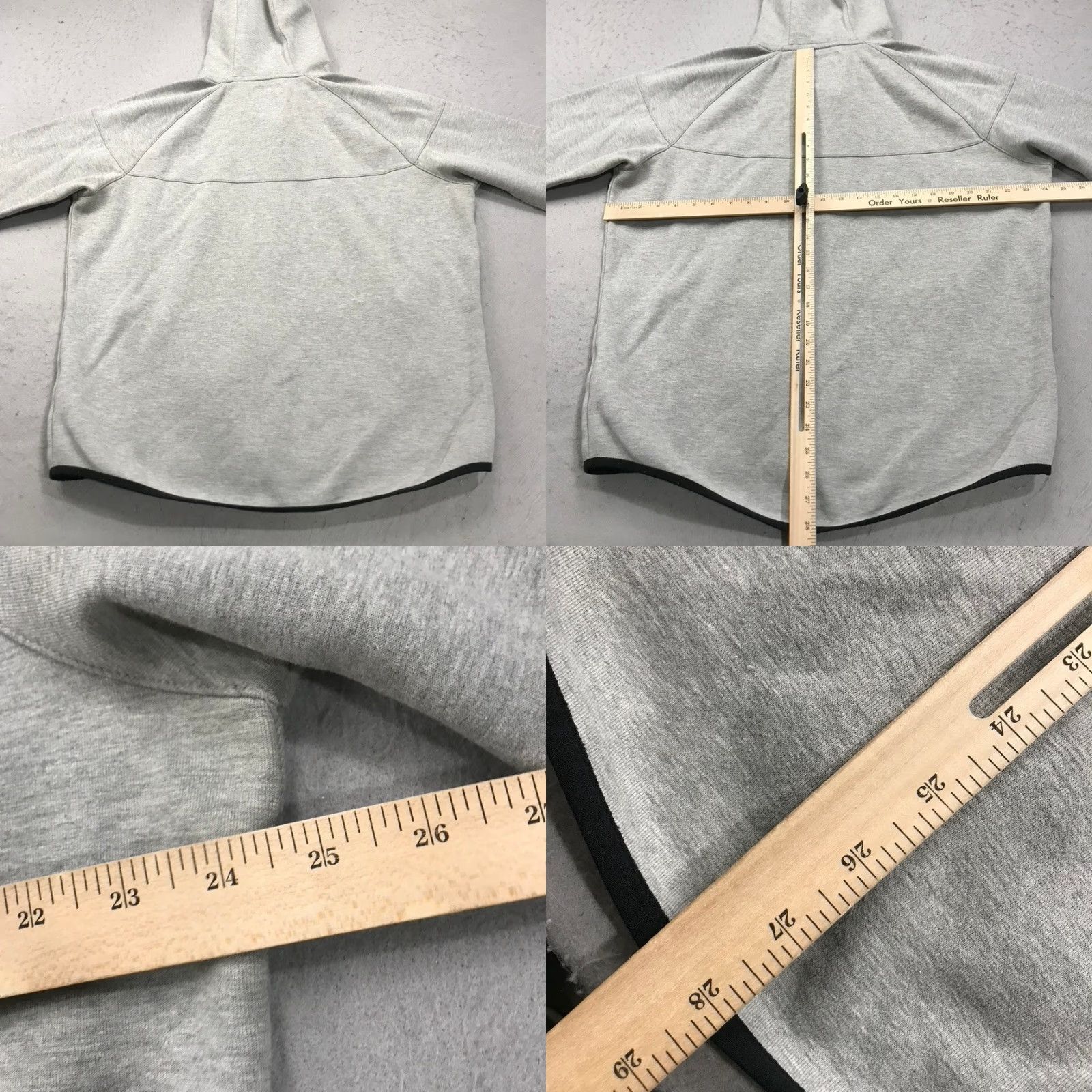 Nike Nike Sportswear Hoodie Men XL Gray Full Zip Sweatshirt Windrunner Tech | Nike Sportswear Hoodie Mens XL Gray Black Full Zip Sweatshirt Size US XL / EU 56 / 4 - 8 Thumbnail