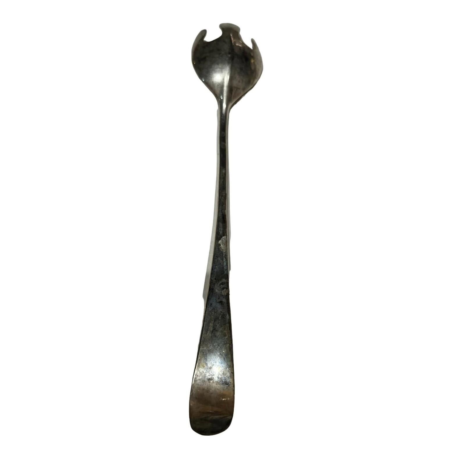 Unknown London Vintage Silver toned Salad Spoon Spork Metal Elegance Size ONE SIZE - 5 Thumbnail