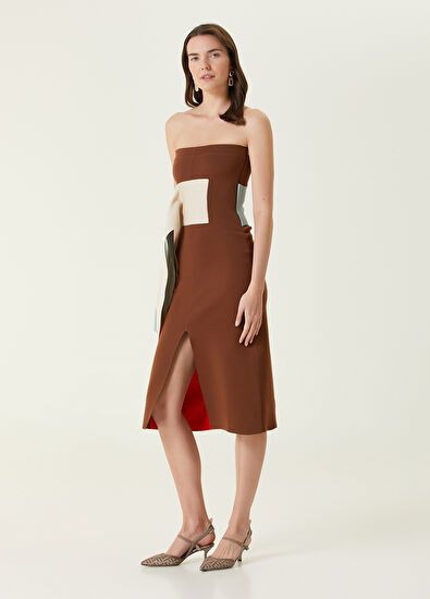 Fendi o1y0925 Midi Dress in Multicolor Size S / US 4 / IT 40 - 3 Thumbnail