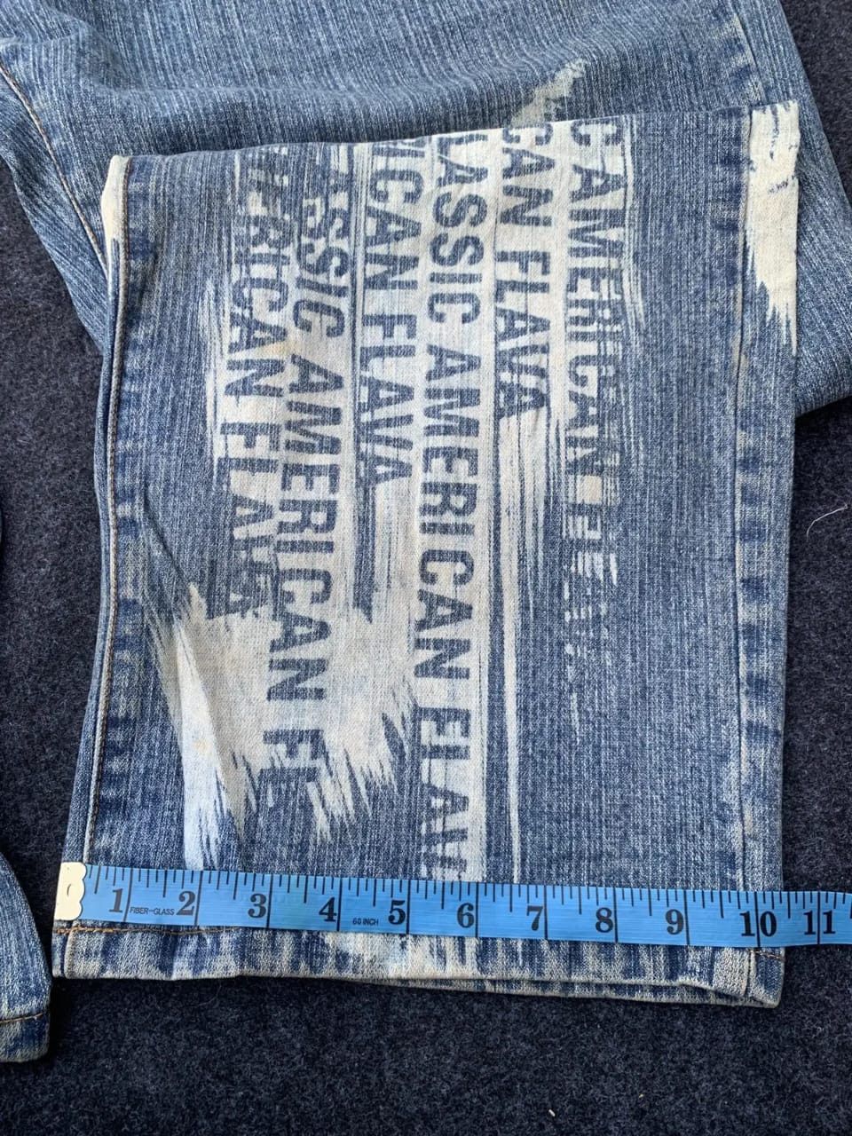 Phat Farm Phat Farm Baggy Denim Jeans Large Logo Paint Design Hip Hop. Size US 40 / EU 56 - 5 Thumbnail