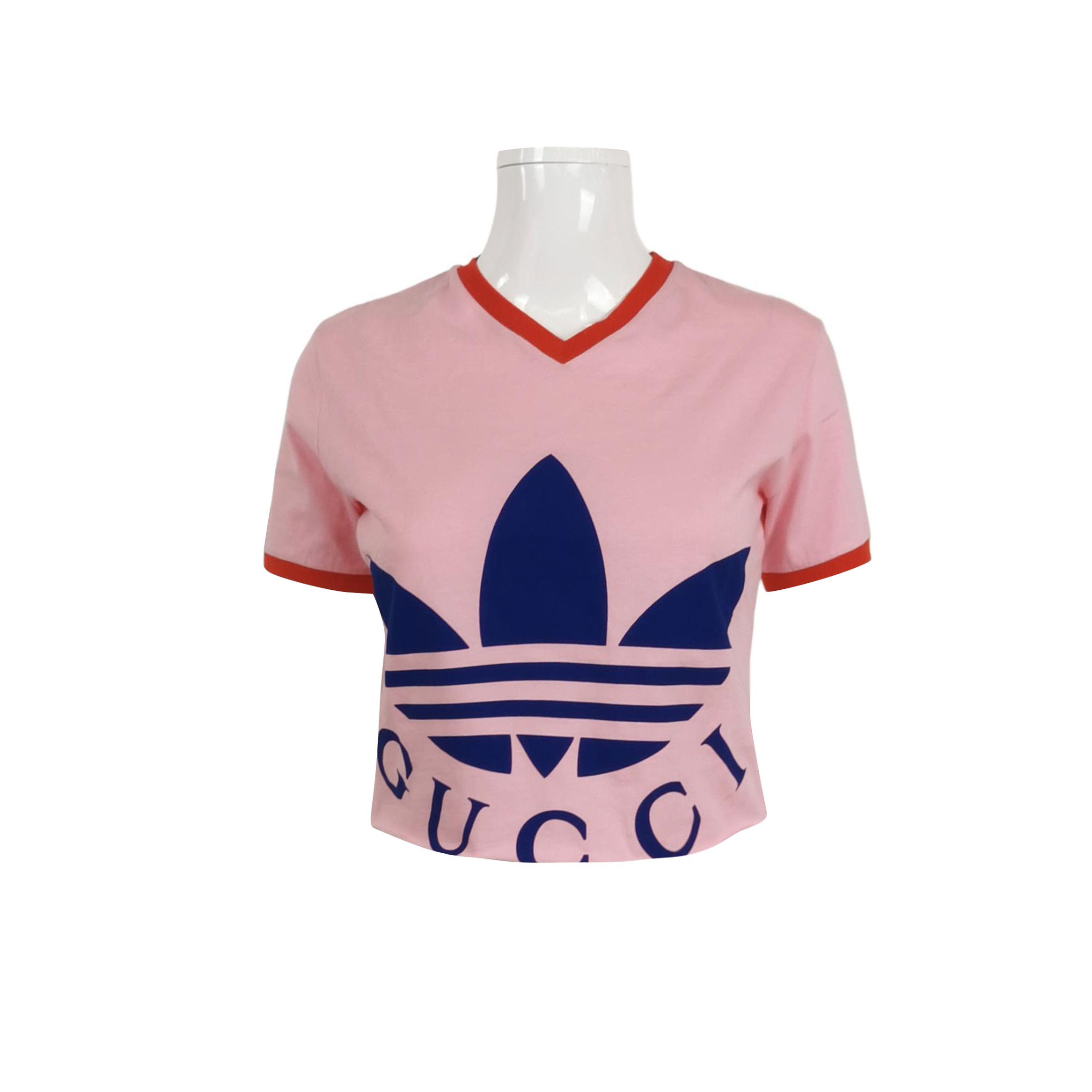 Gucci Gucci x Adidas Logo T-Shirt Size XS Size XS / US 0-2 / IT 36-38 - 1 Thumbnail