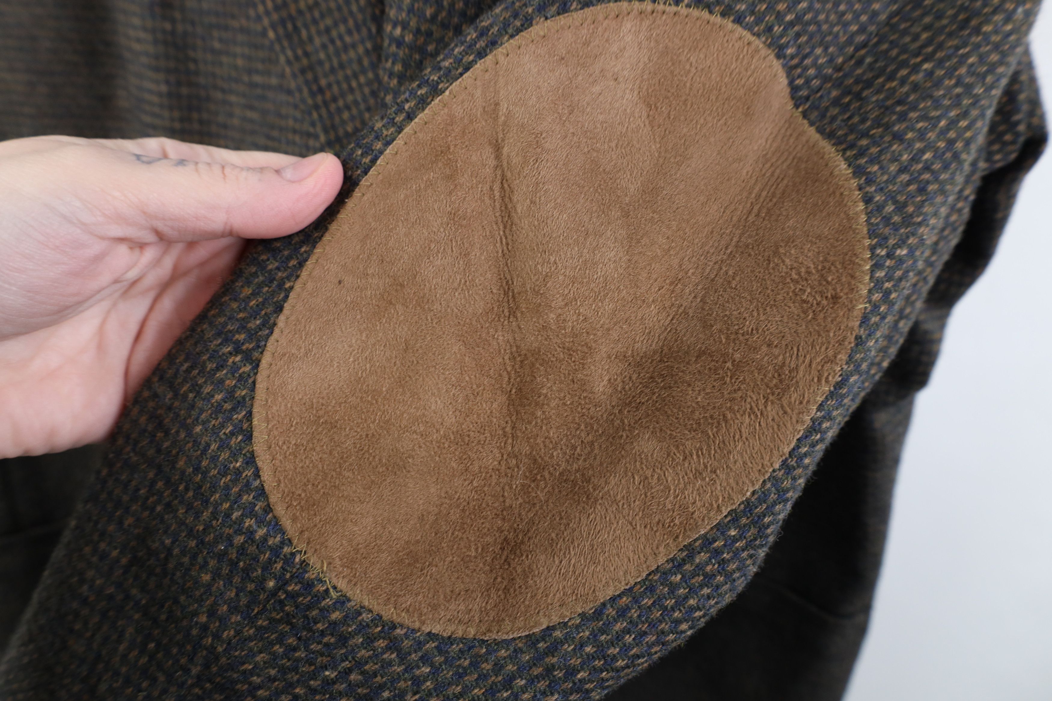 Vintage Vintage 70s Streetwear Elbow Patch Suit Coat Blazer Jacket Size US XXL / EU 58 / 5 - 4 Thumbnail