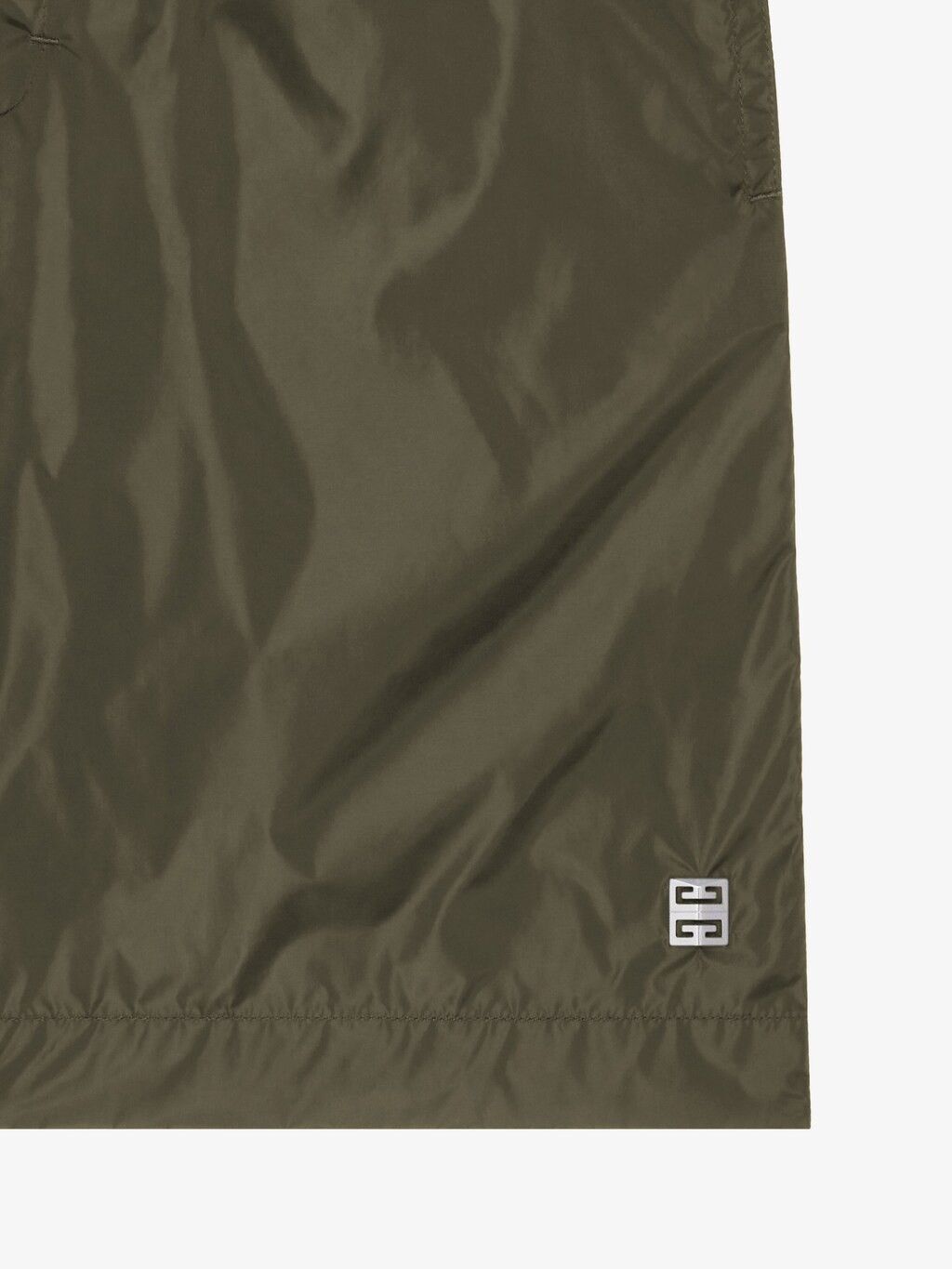 o1n1vont0326 4G Logo Swimming Trunks in Khaki Green