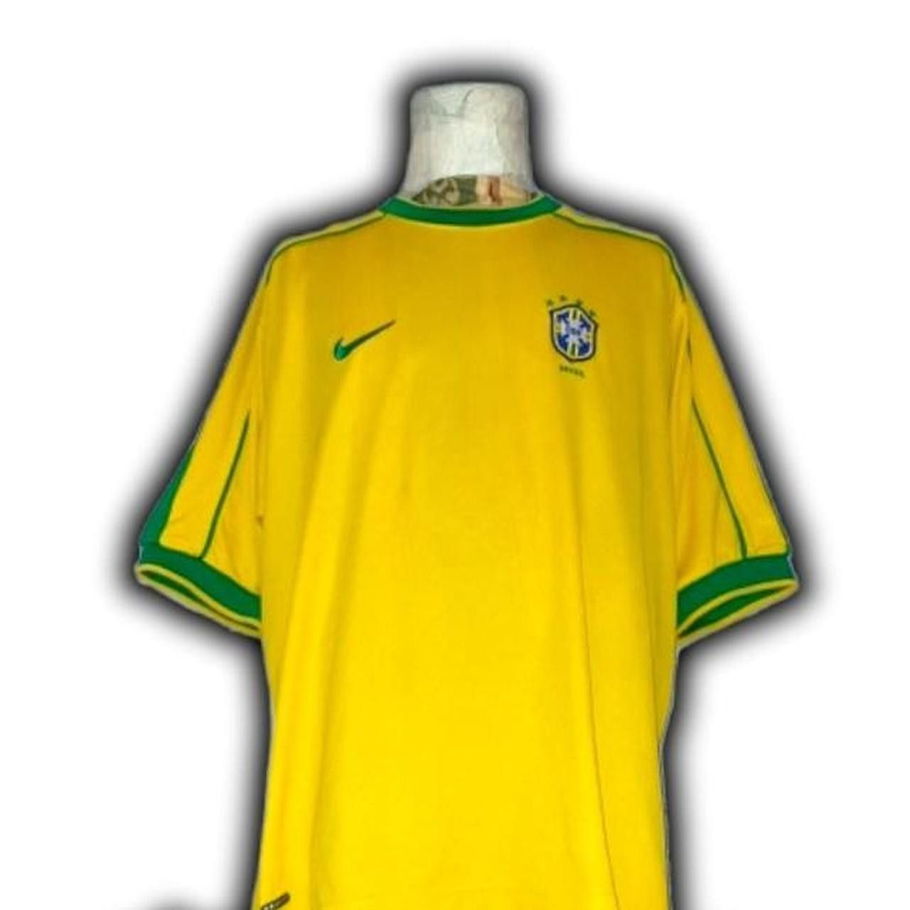 Nike Fc Brazil 1998 1999 Home Shirt Jersey trikot Size US XL / EU 56 / 4 - 1 Thumbnail