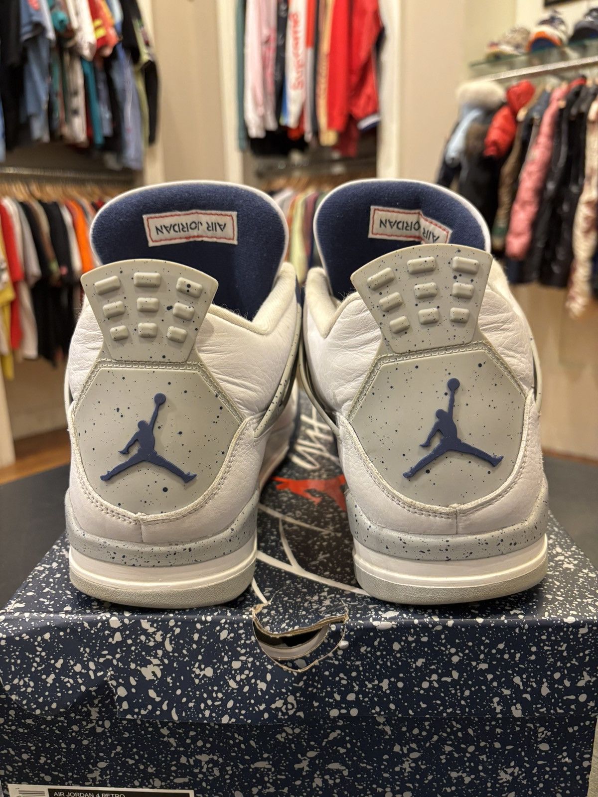 Jordan Brand Jordan 4 Retro ‘Midnight Navy’ Size US 13 / EU 46 - 3 Thumbnail
