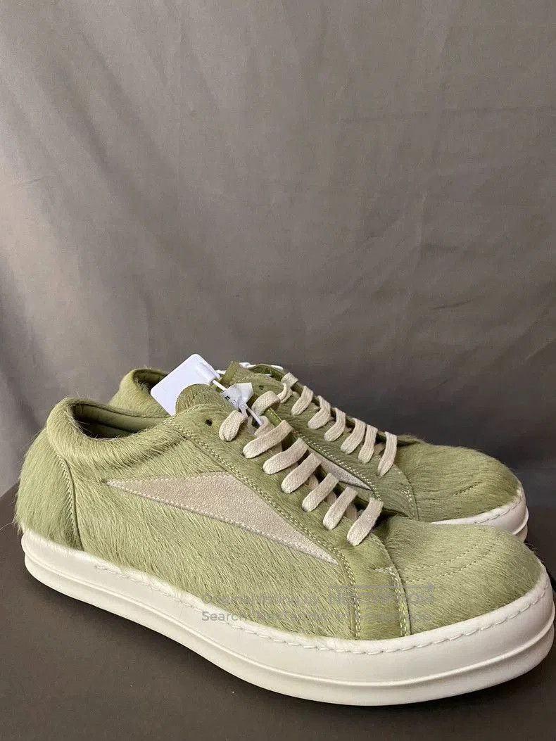 Rick Owens Rick Owens Green Fur Sneakers Size 43. Size US 10 / EU 43 - 3 Thumbnail