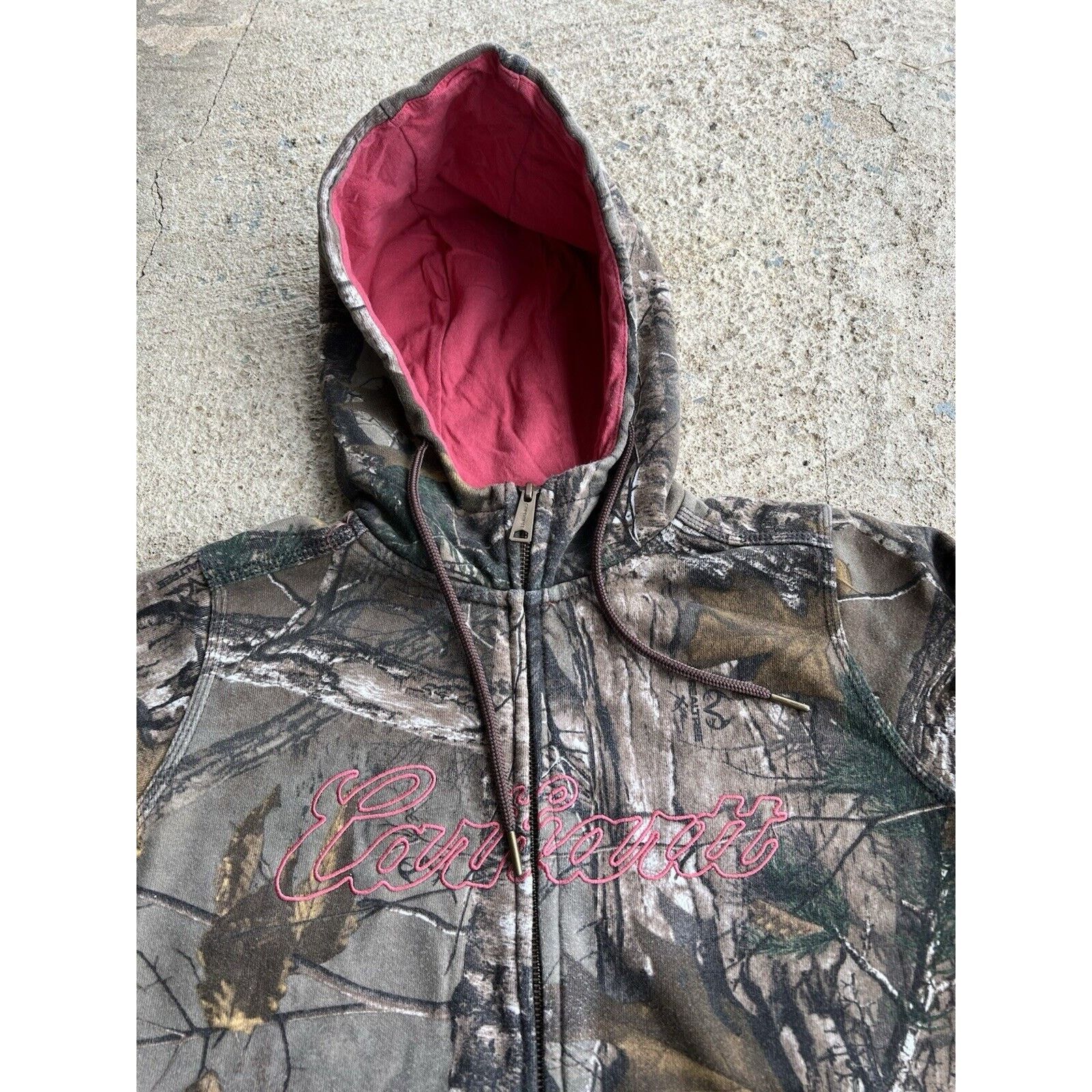 Carhartt Carhartt Women's M Realtree Camo Spellout Full Zip Hoodie Size M / US 6-8 / IT 42-44 - 4 Thumbnail