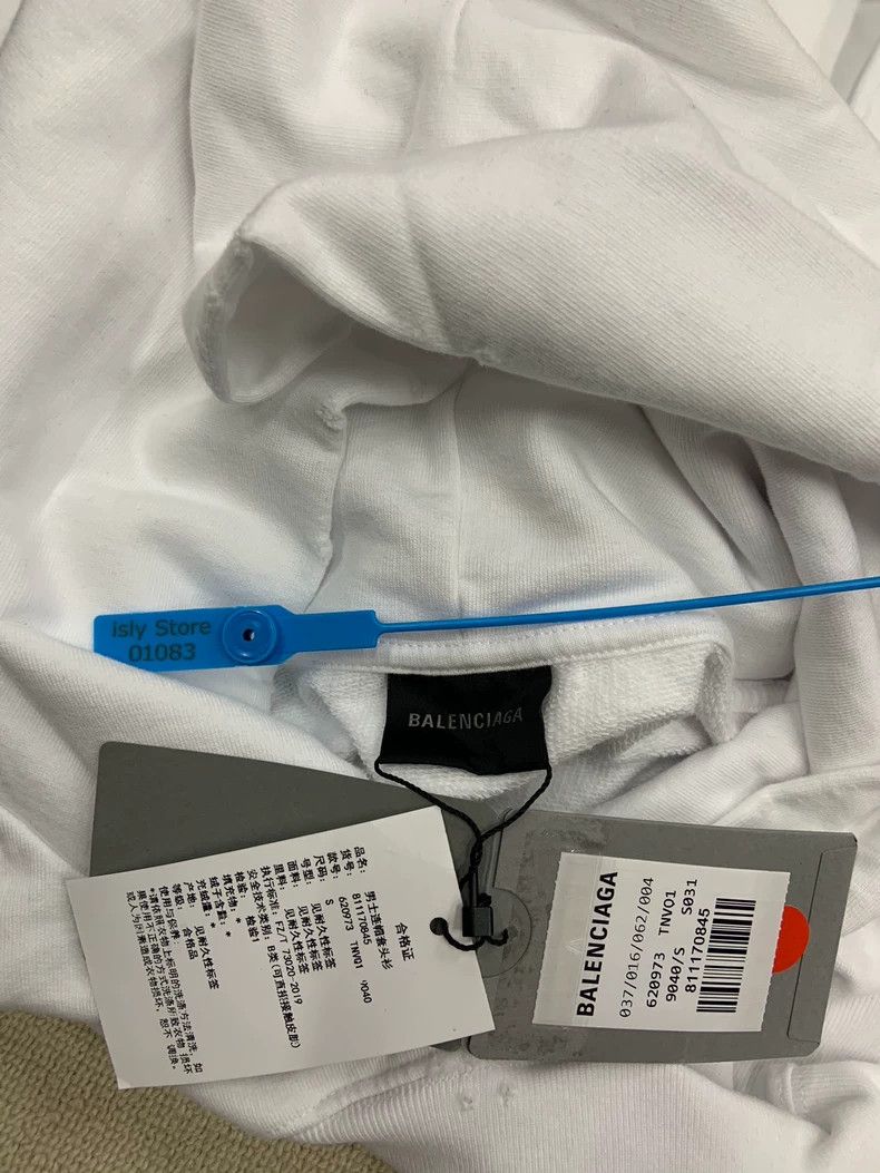 Balenciaga Balenciaga Letter printed hooded leisure sweater Size US S / EU 44-46 / 1 - 5 Thumbnail
