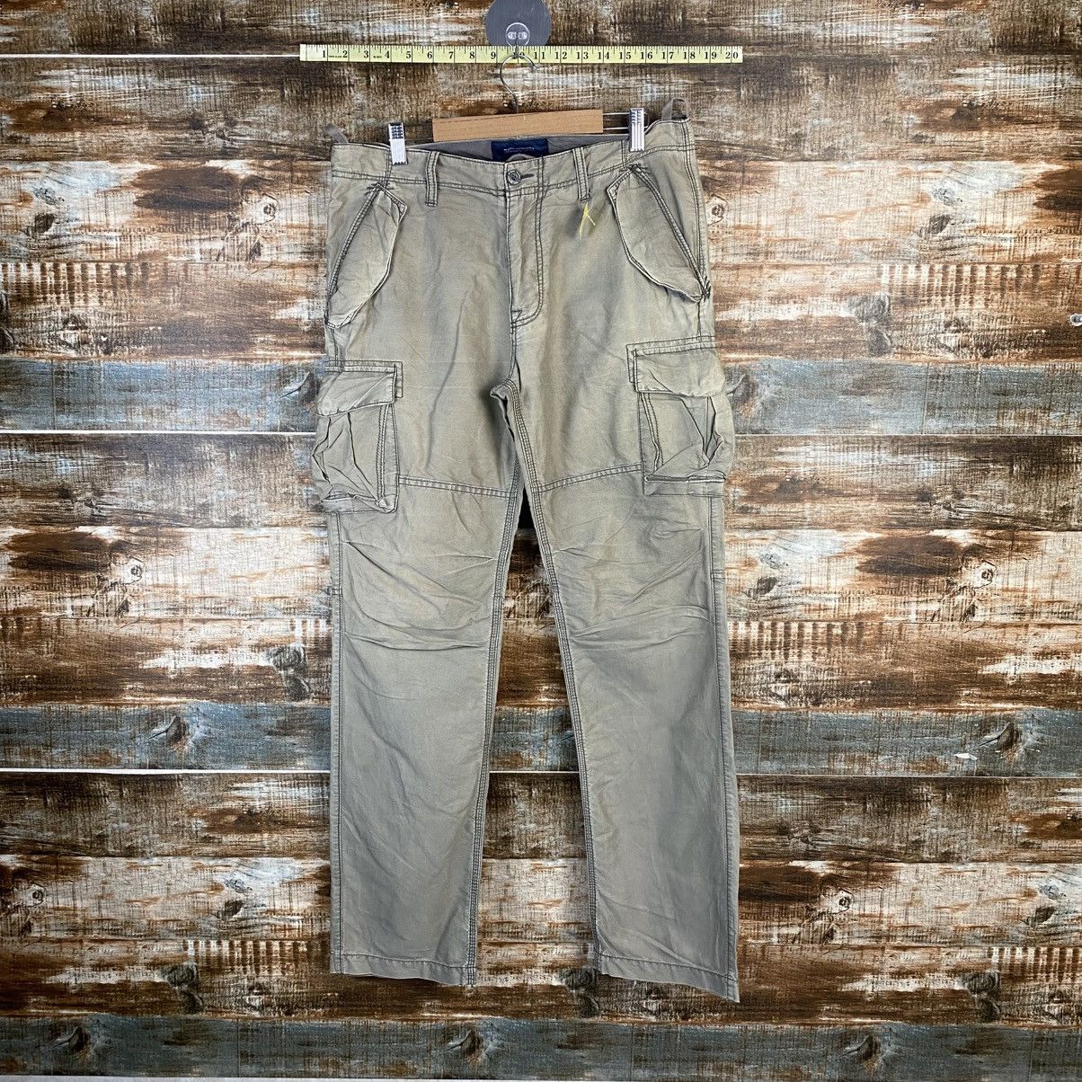 Japanese Brand DL Back Number Beige Cargo Multipocket Pants #C1274 Size US 32 / EU 48 - 1 Thumbnail