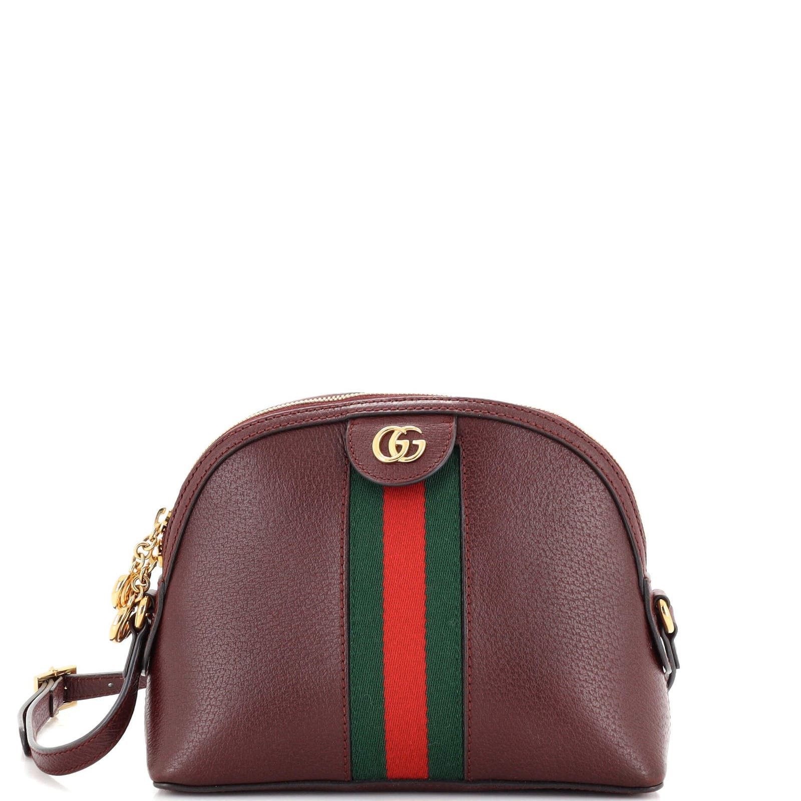 Ophidia Dome Shoulder Bag Leather Small