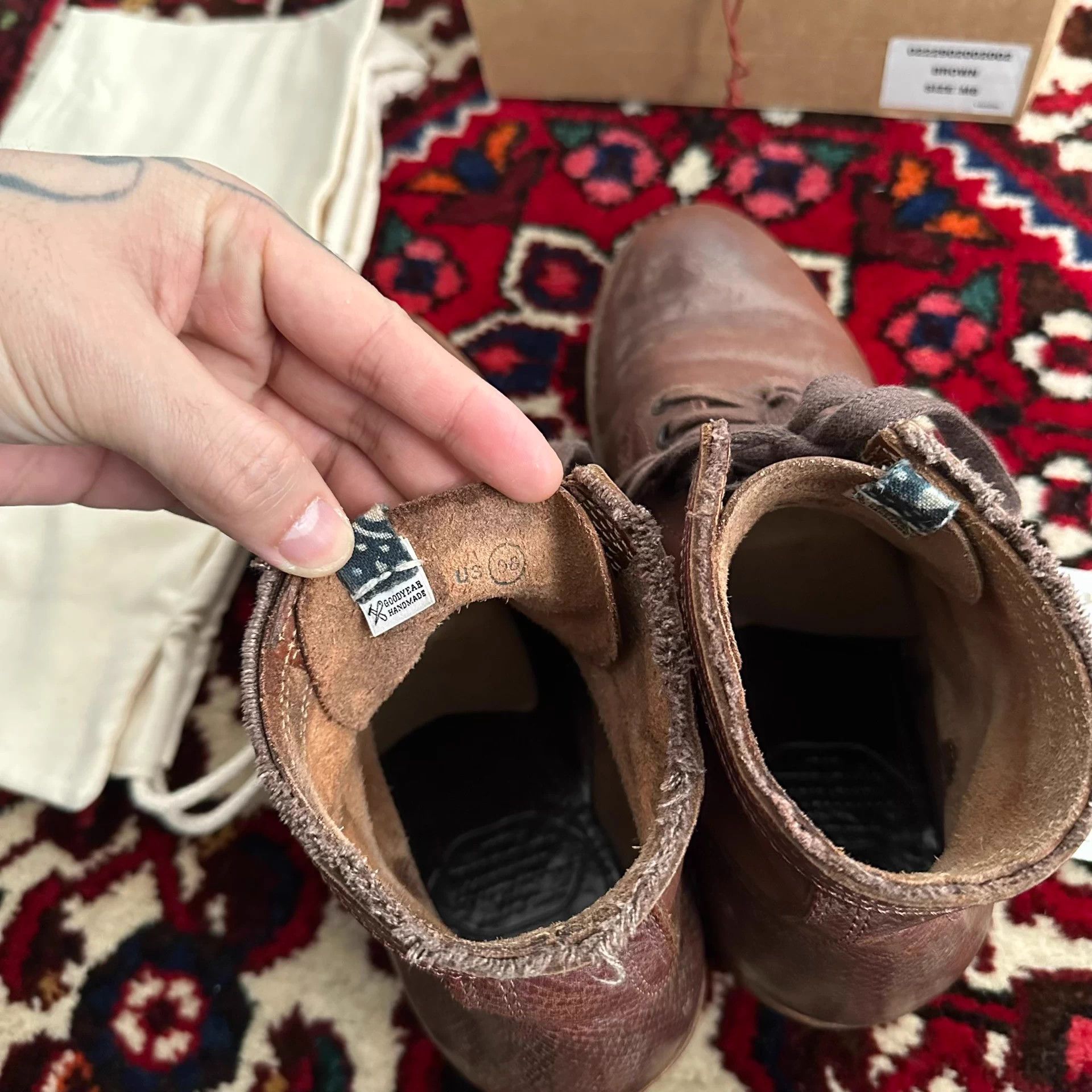 visvim 22aw ict lafayette mud-dyed boots 8