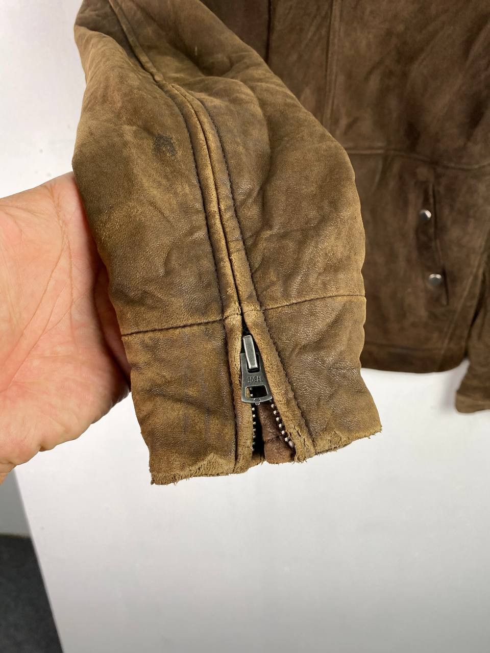 Leather vintage okiraku lamb leather jacket fur lining ideal zipper Size US S / EU 44-46 / 1 - 5 Thumbnail