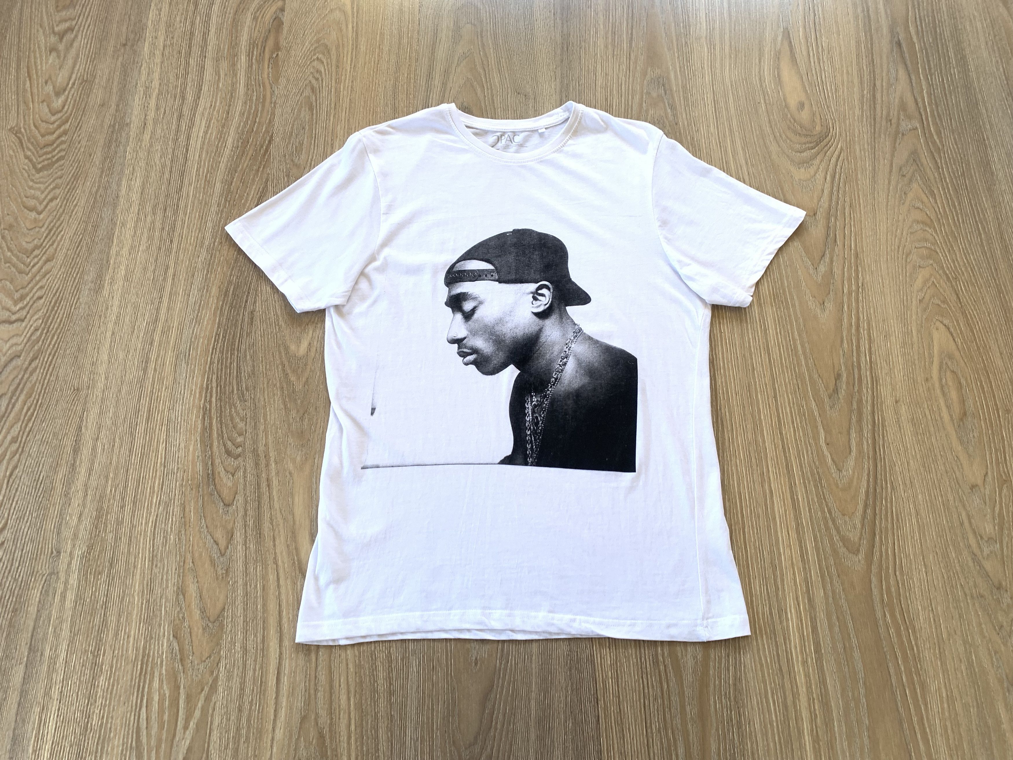 Band Tees 2Pac White Printed Cotton T-Shirt Size US S / EU 44-46 / 1 - 1 Thumbnail