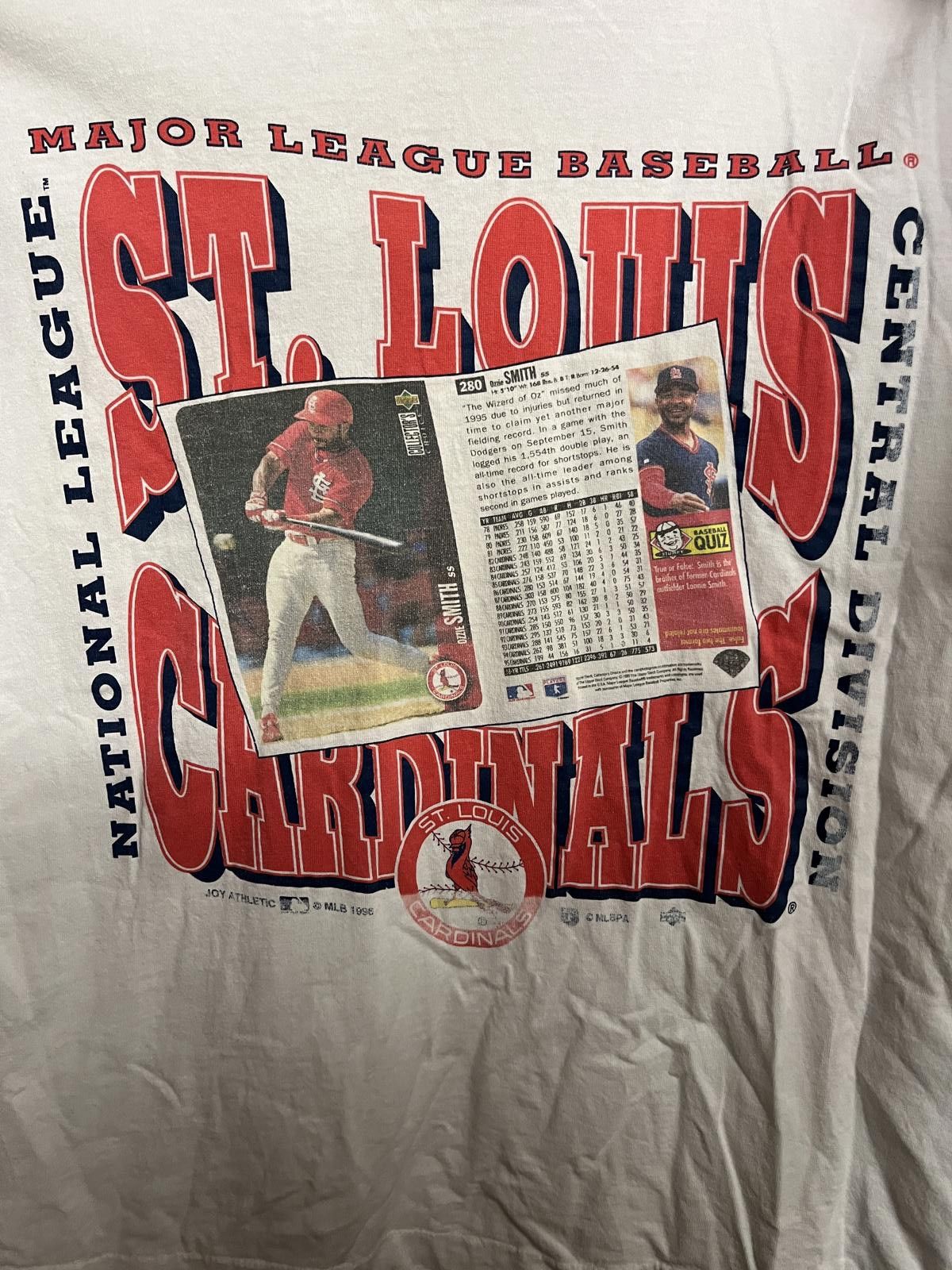Designer VTG St Louis Cardinals Ozzie Smith T-shirt Upper Deck Promo Size US XL / EU 56 / 4 - 2 Thumbnail