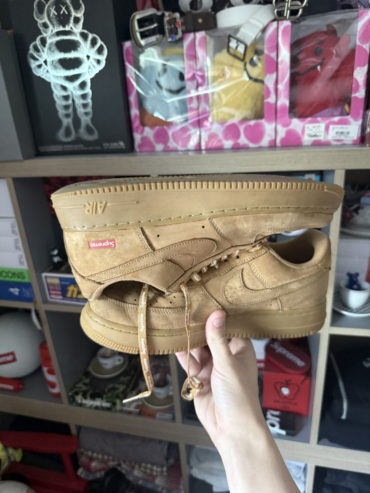 Nike × Supreme Supreme Nike AF1 Wheat Sneakers Size US 9 / EU 42 - 6 Thumbnail