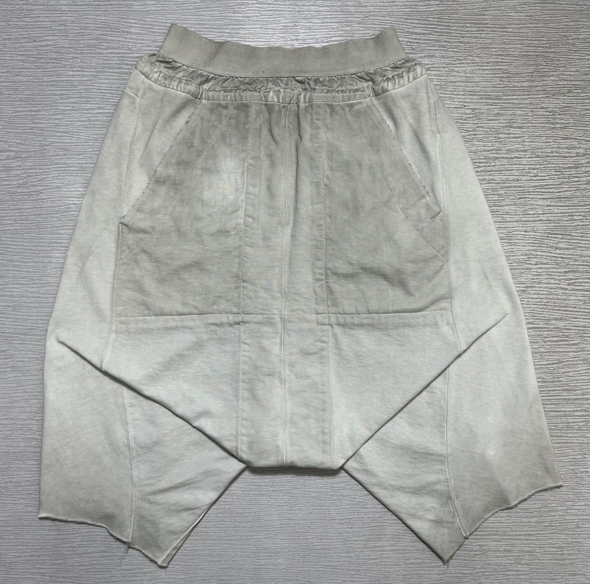 Julius Julius - S/S ‘14 “Ghost” - Over Crotch Raw Hem Sweatshorts Size US 30 / EU 46 - 1 Thumbnail