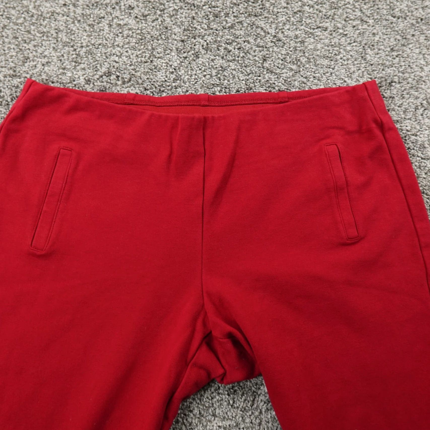 Vintage Chicos Pants Womens 2 Red Pull On Chino Trousers Knit Comfort Stretch Flex Waist Pants Regular Red Women Chino Modern Preppy Size 26" / US 2 / IT 38 - 6 Thumbnail