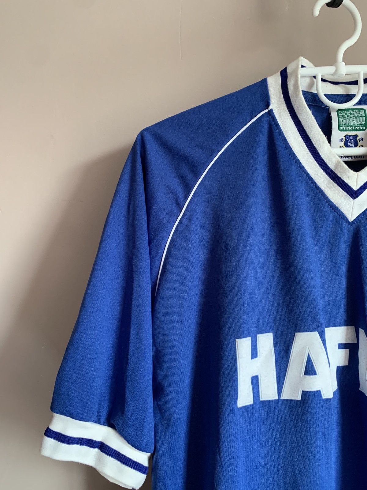 Vintage Everton 1982 Home Football Shirt Retro Score Draw Retro Sz L Size US L / EU 52-54 / 3 - 4 Thumbnail