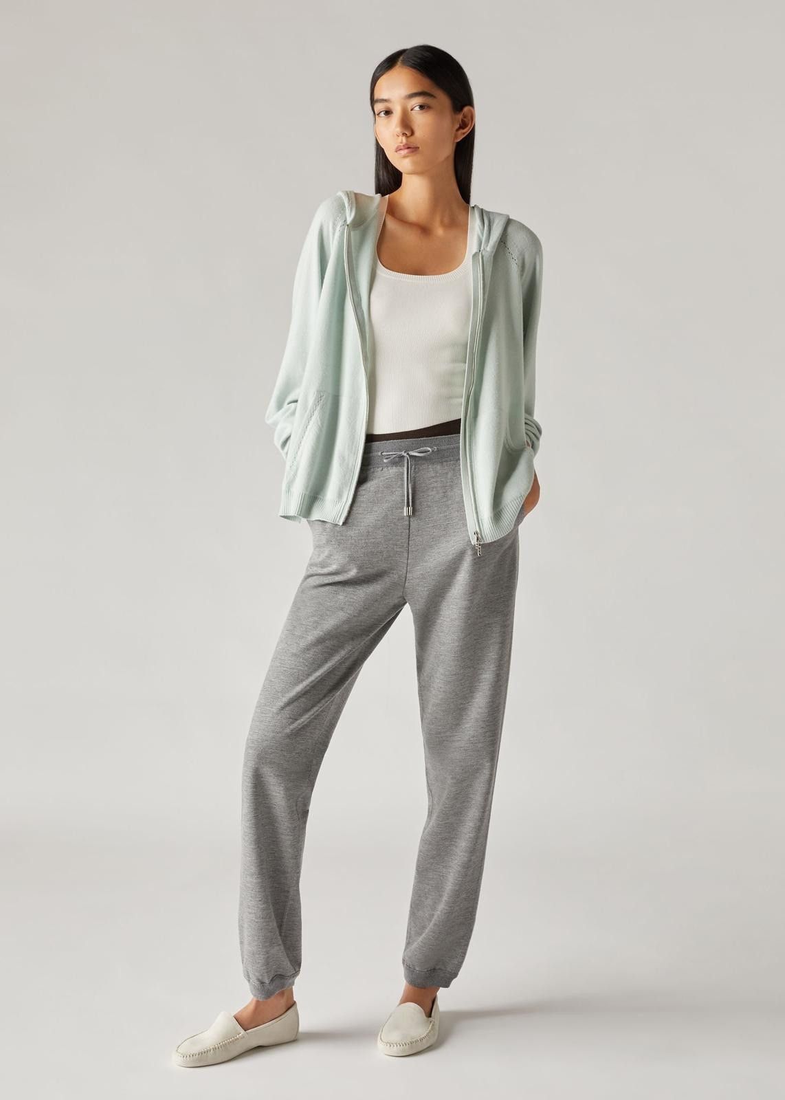 Loro Piana o1srvl11e1024 Cocooning Hooded Bomber in Light Mint Size XS / US 0-2 / IT 36-38 - 5 Thumbnail