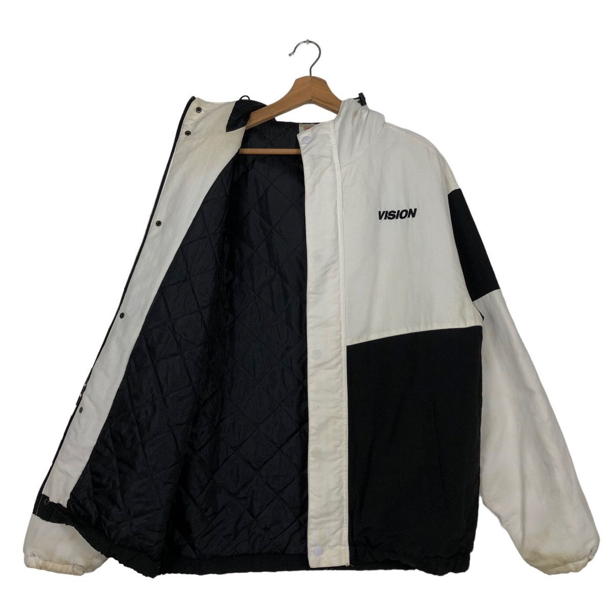 Japanese Brand 🔥Rare Big Logo Striped Design Vision Streetwear Jacket Size US M / EU 48-50 / 2 - 9 Thumbnail