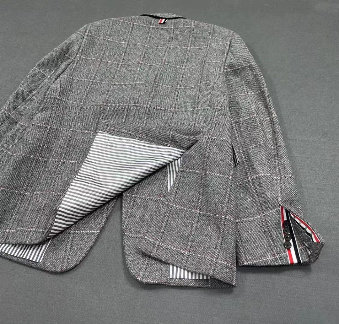 Thom Browne Thom Browne Wool Check Blazer 54R 97 New Size 50L - 5 Thumbnail