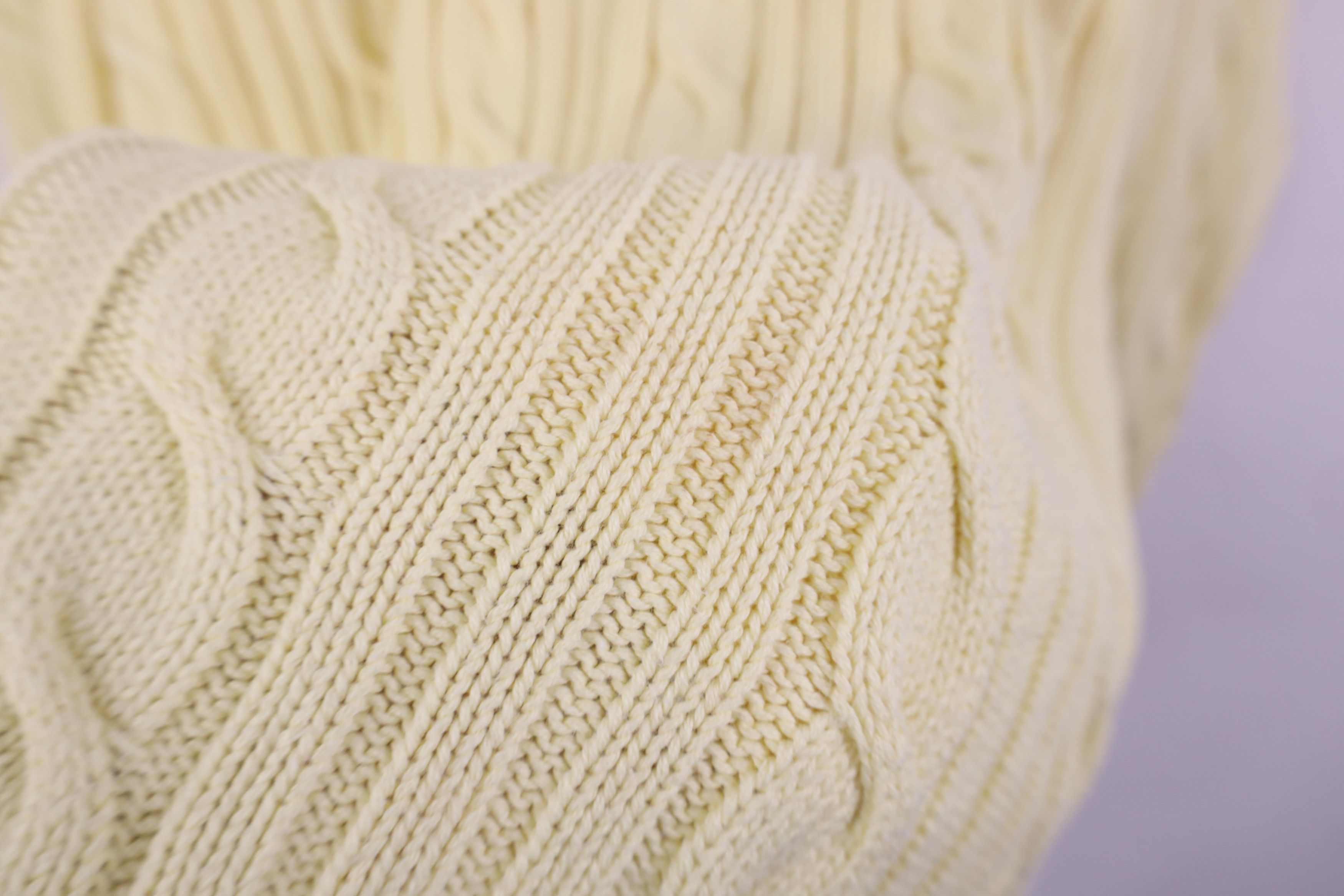 Vintage Vintage 90s Streetwear Ribbed Cable Knit Fisherman Sweater Size XXL / US 16-18 / IT 52-54 - 5 Thumbnail