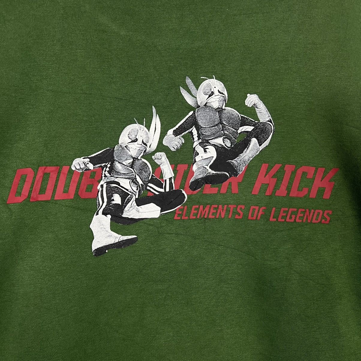 Japanese Brand KAMEN RIDER Double Rider Kick Big Logo Sweatshirt #4197-C190 Size US M / EU 48-50 / 2 - 3 Thumbnail
