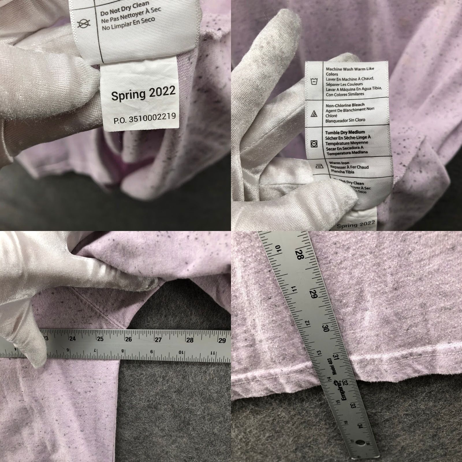 Carhartt Carhartt T-Shirt Mens XL Loose Fit Pocket Purple Speckled Heavyweight Crew Neck Short Sleeve Size US XL / EU 56 / 4 - 8 Thumbnail