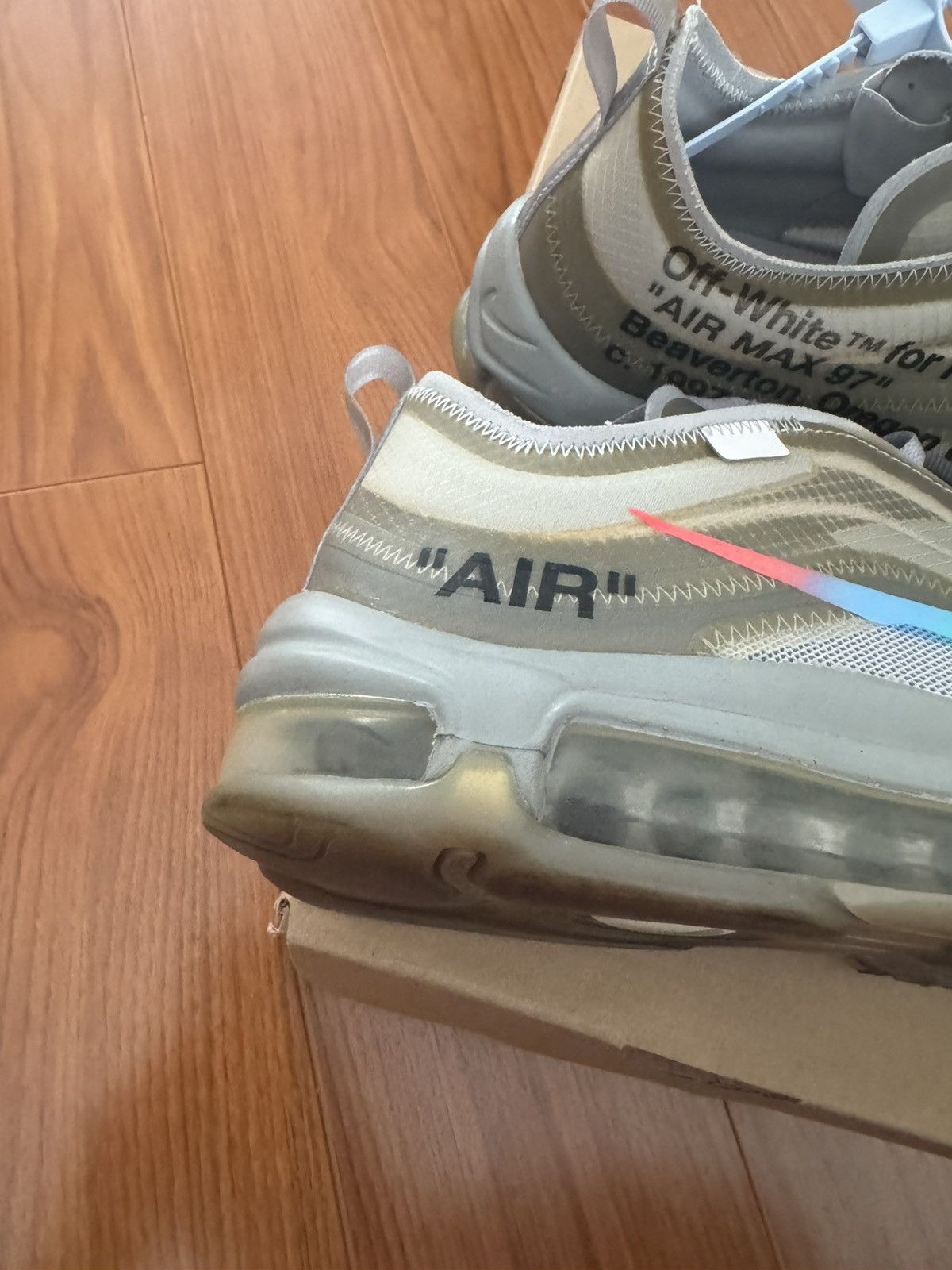 Nike × Off-White Nike Off-White Air Max 97 ‘Menta’ Size US 8 / EU 41 - 19 Thumbnail